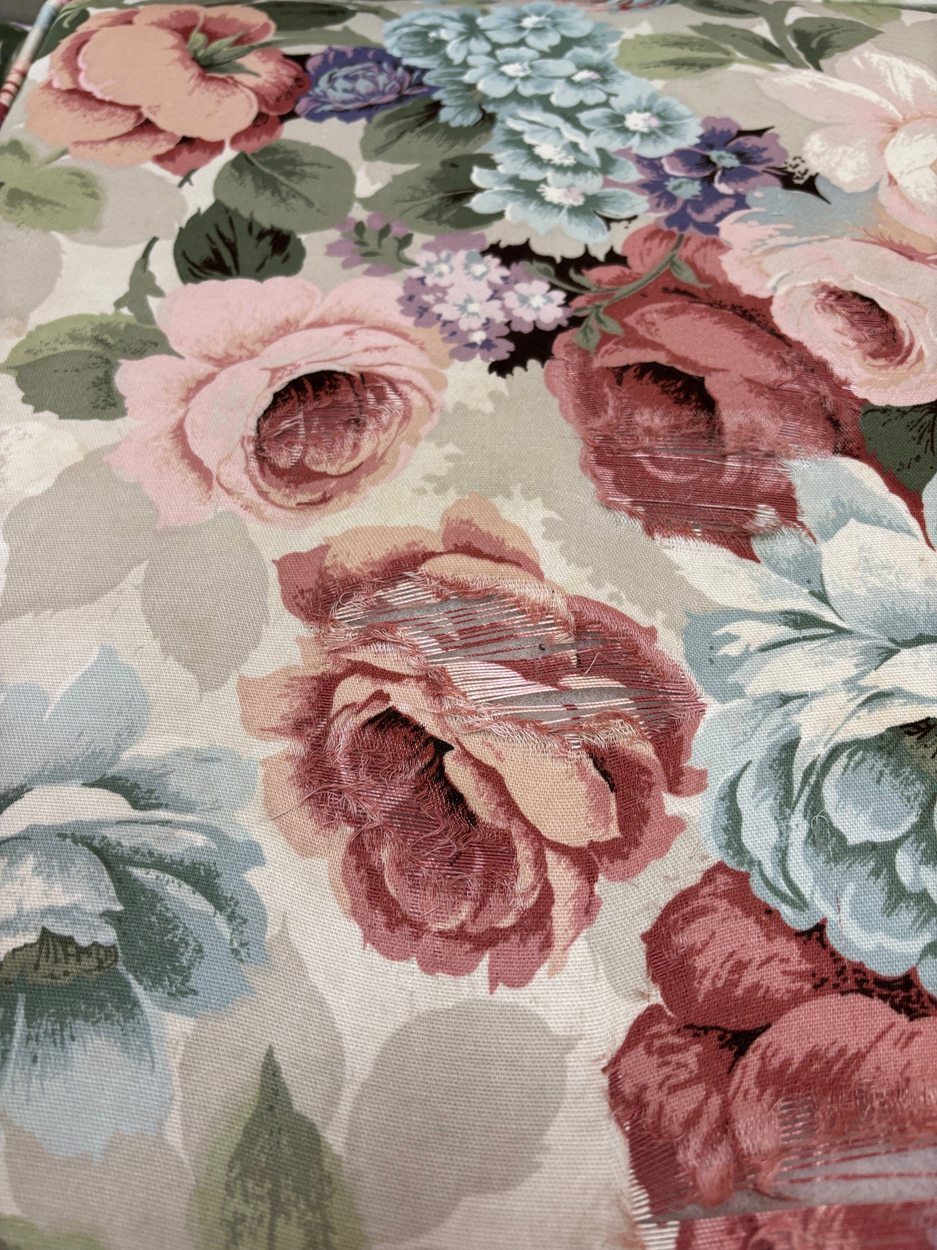 Floral Wingback Loveseat