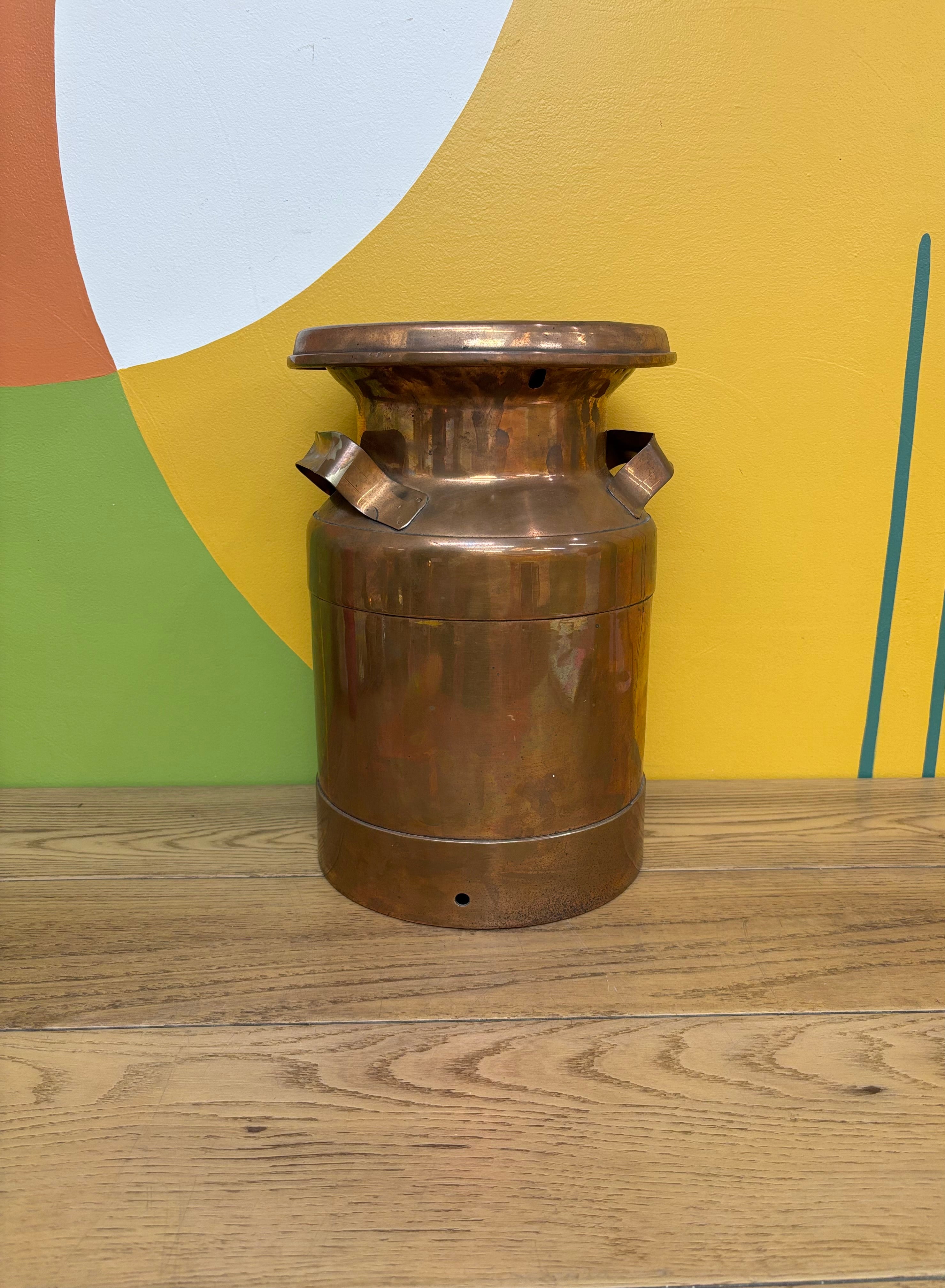 Copper Milk Can