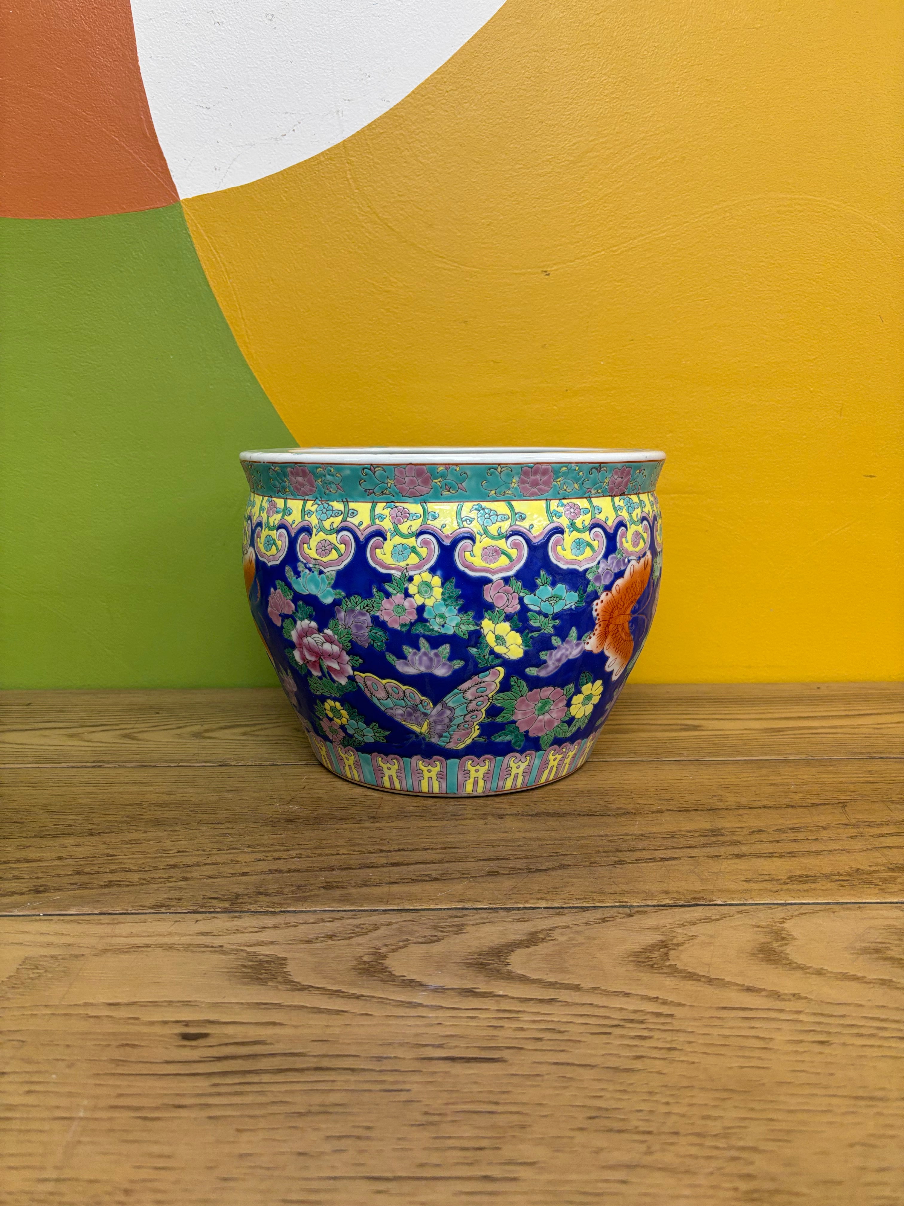 Porcelain Floral Planter