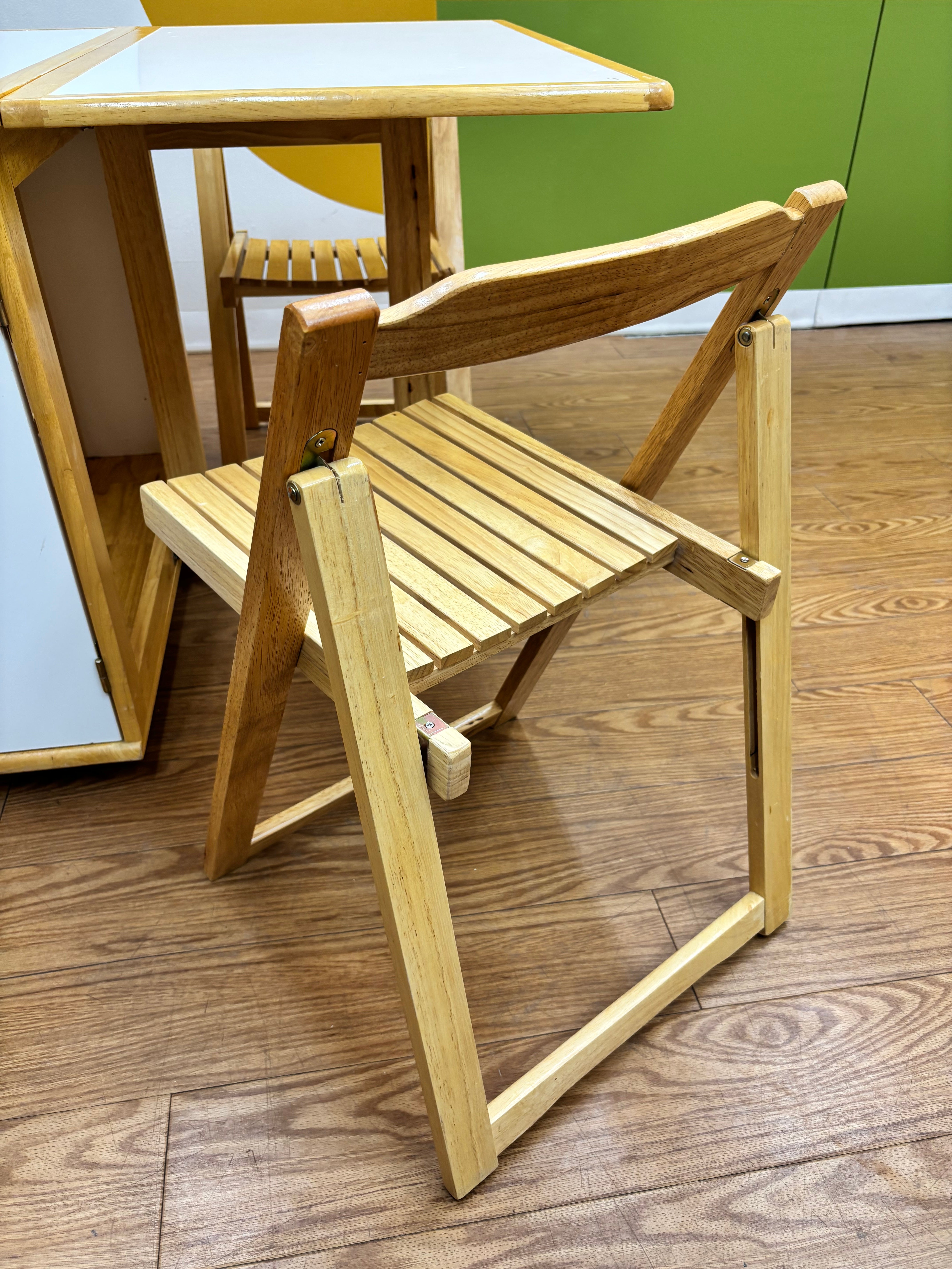 Drop Leaf Folding Dining Set