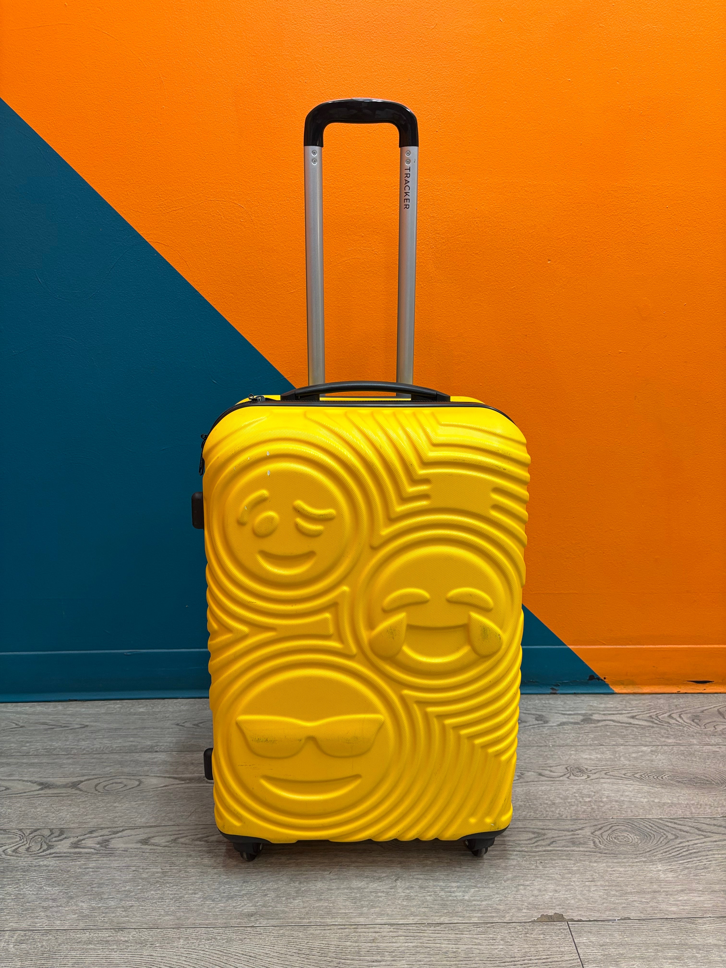 Yellow Emoji Hard Shell Luggage