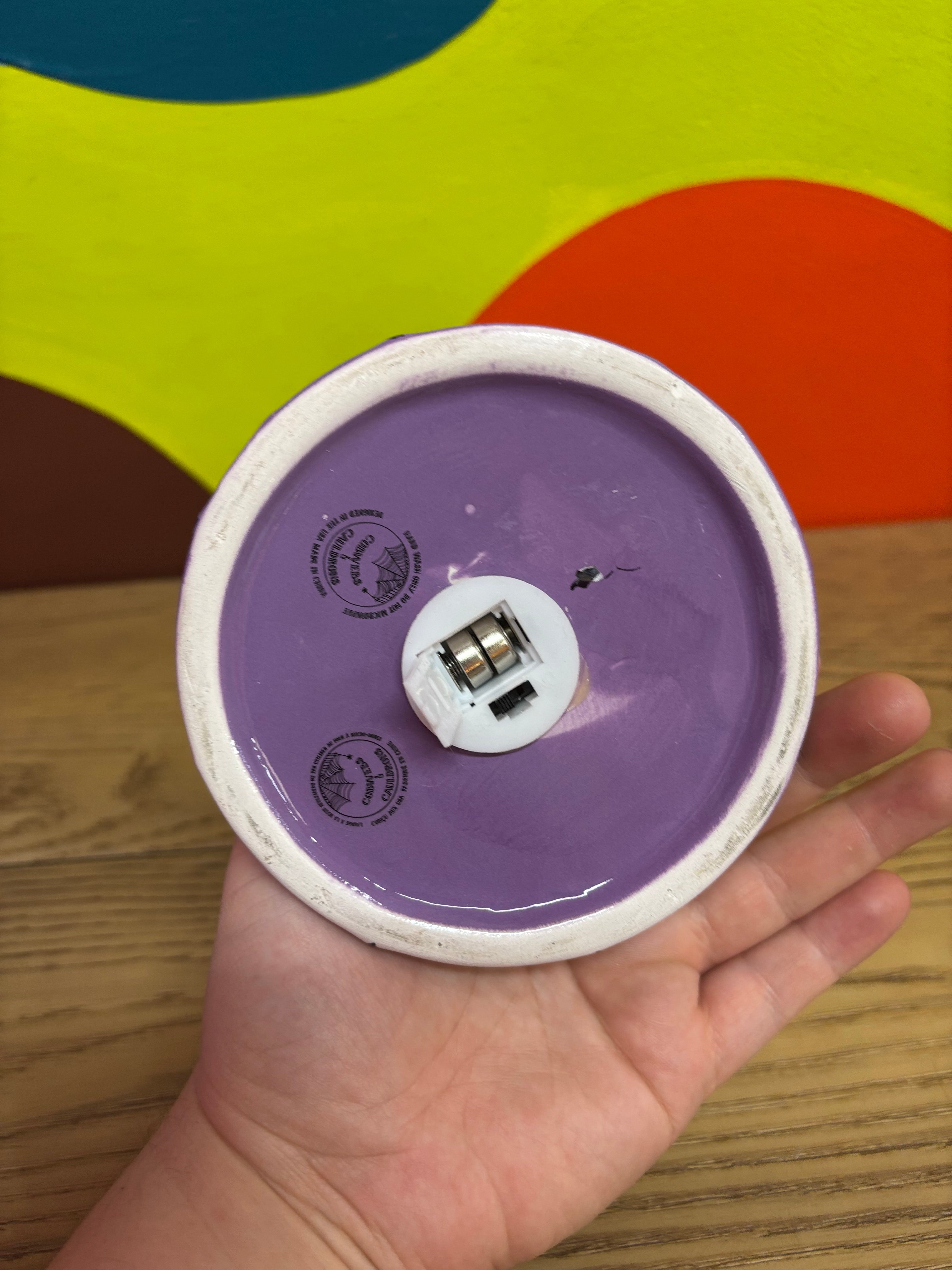 Light up Glass Skull Jar