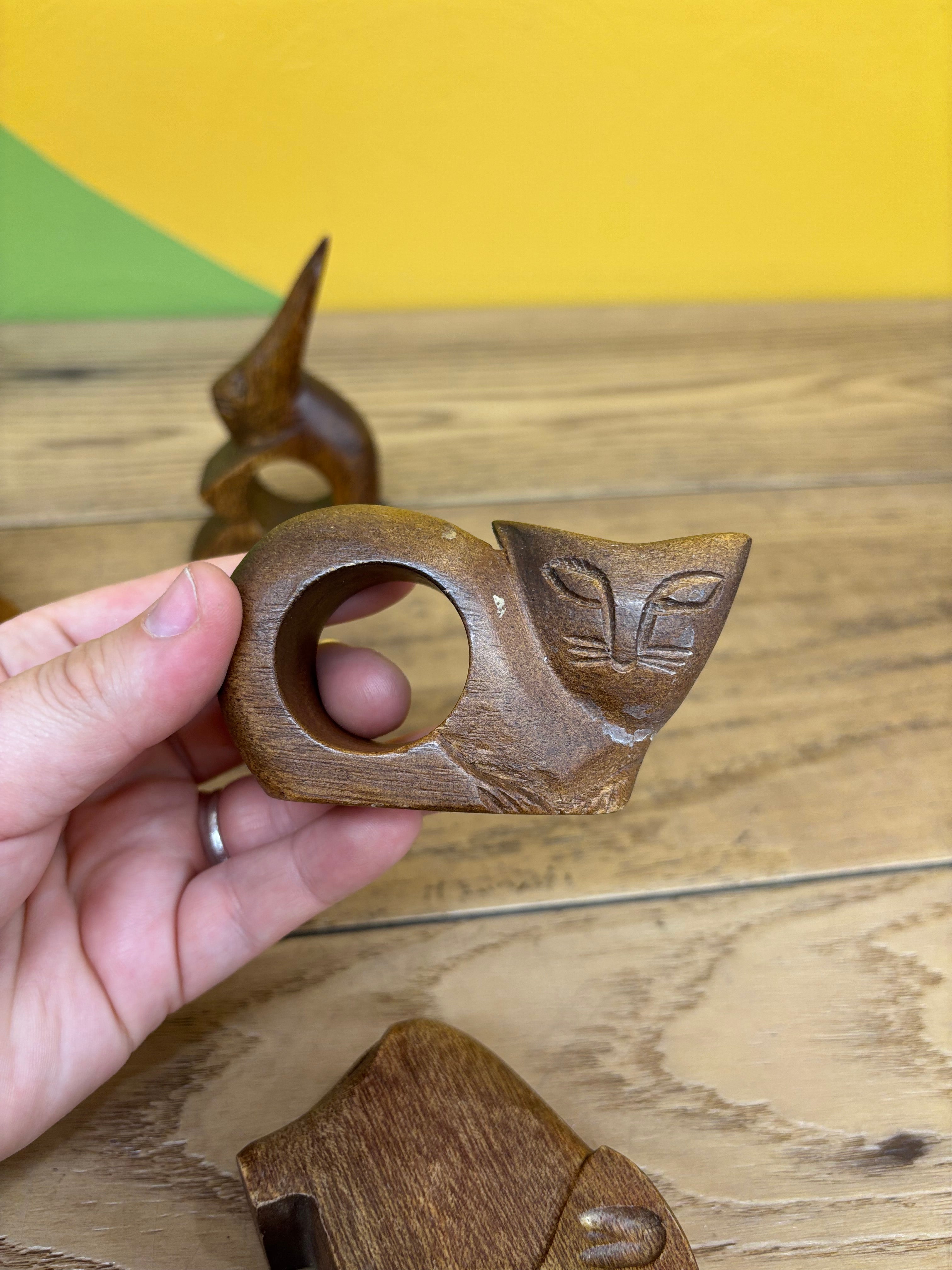 Wood Animal Napkin Holders