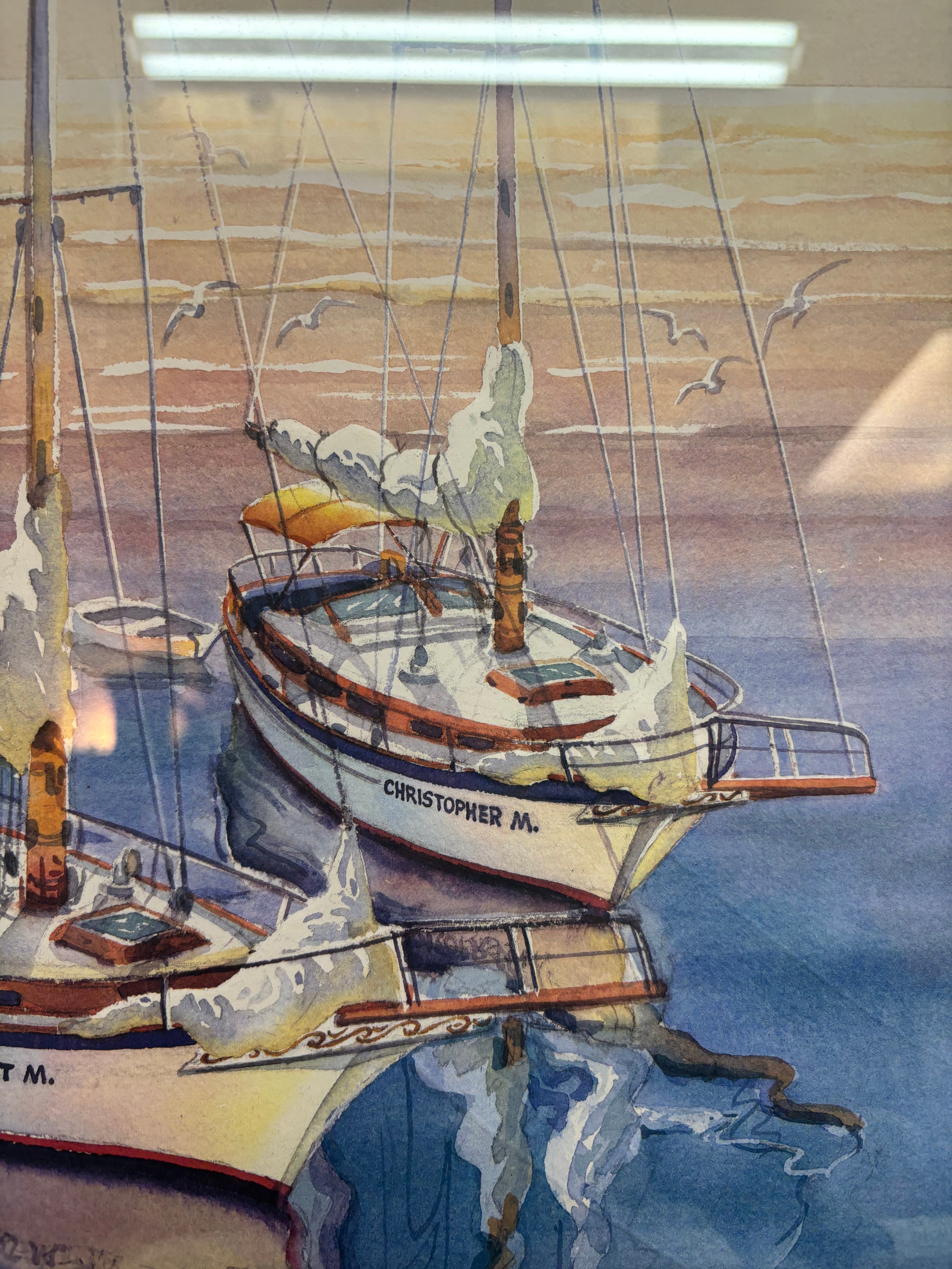 "Twin Hulls" by Richard E Williams Print