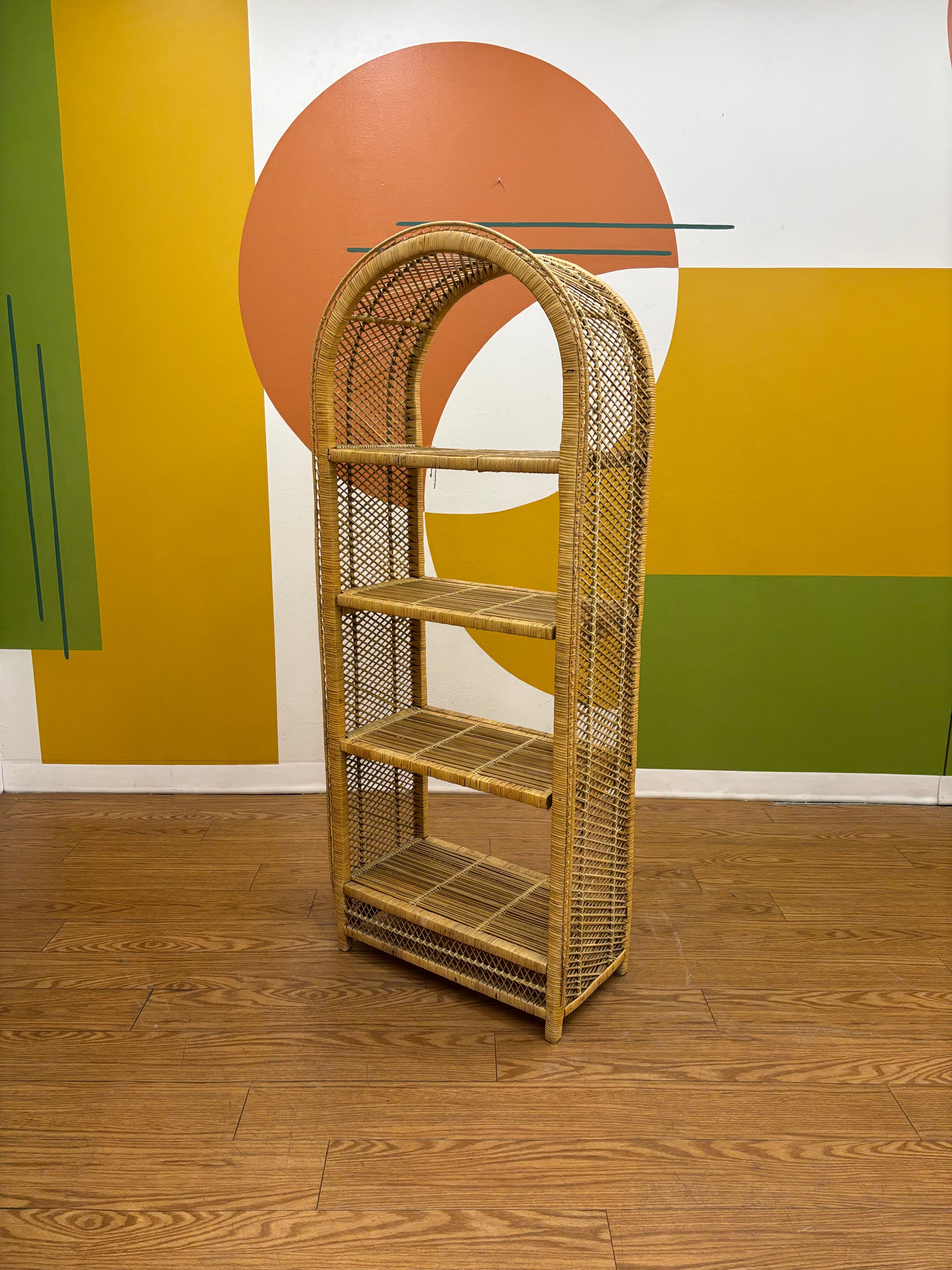 Arched Wicker Shelf