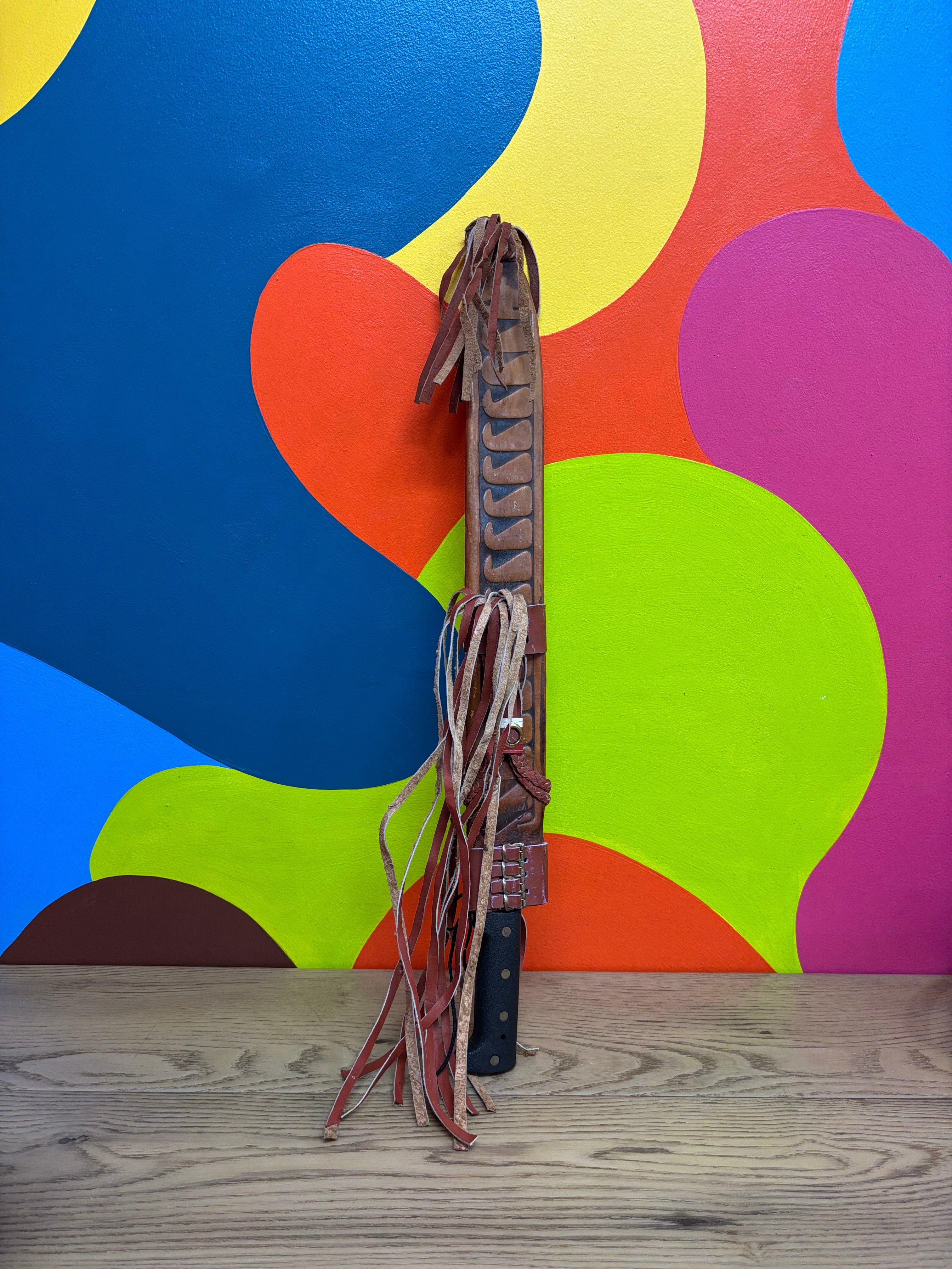 Knife in Leather Sheath