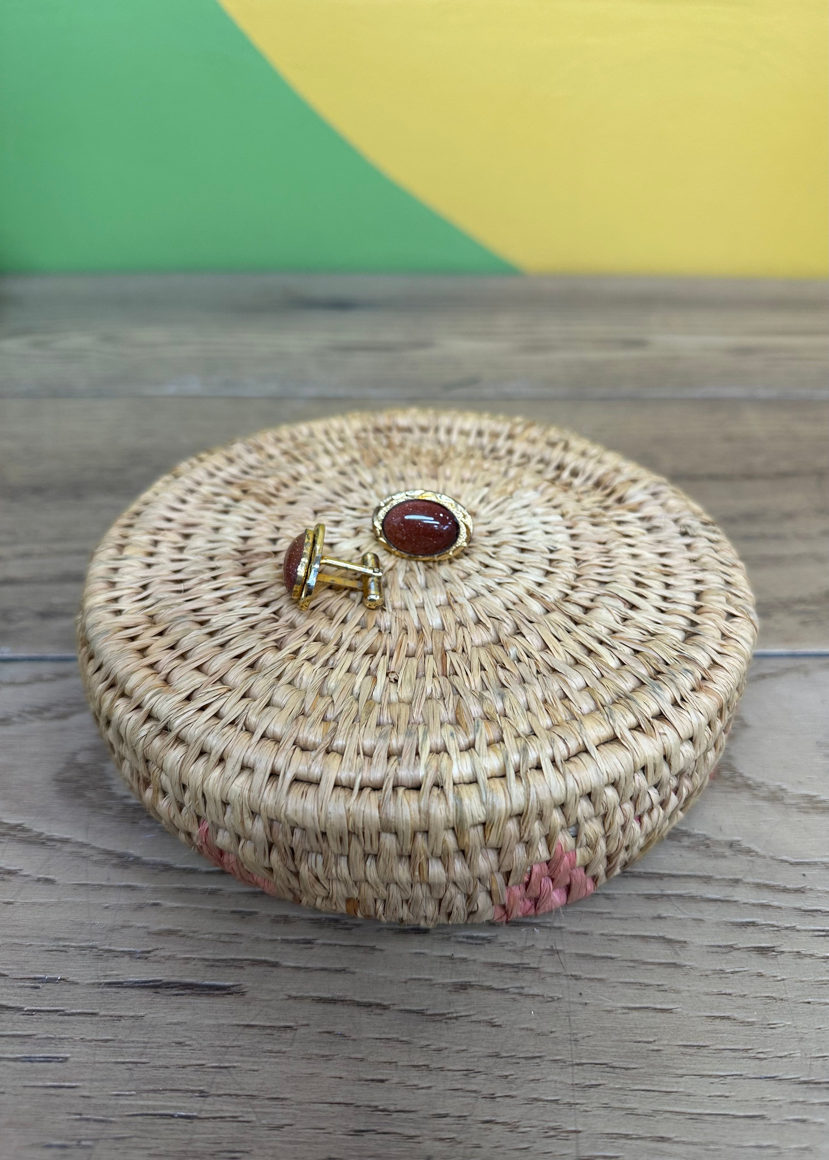 Gold Tone Cuff Links