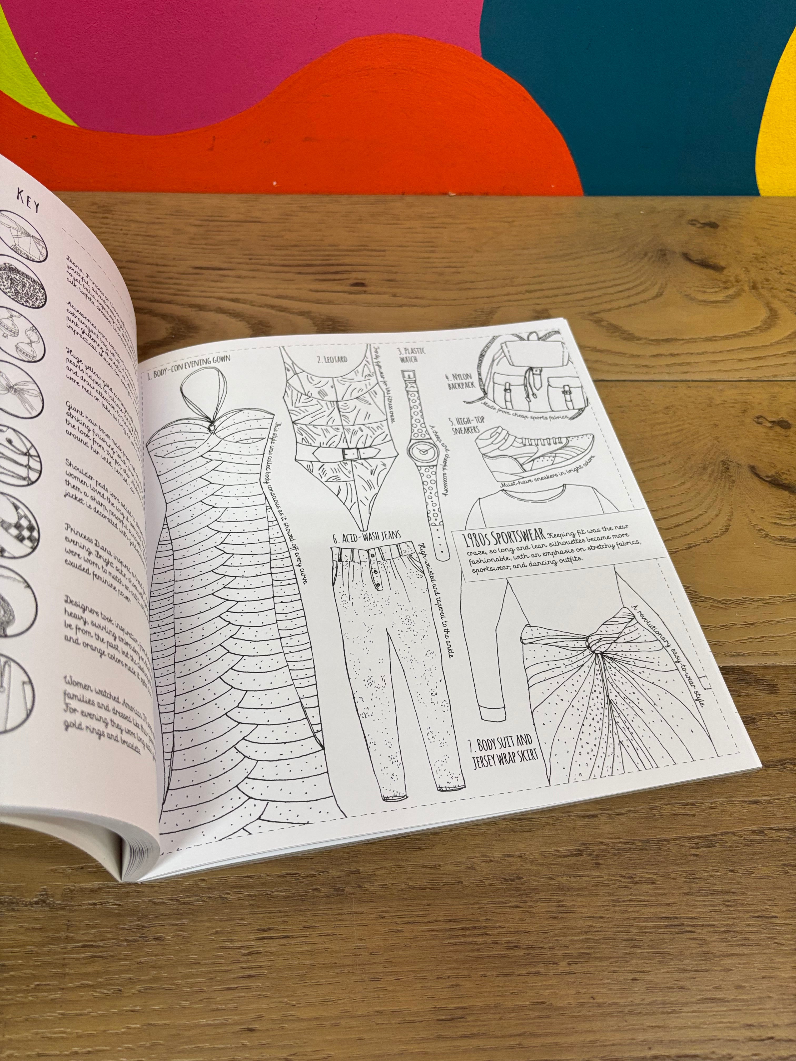 Fashion From Head to Toe Coloring Book