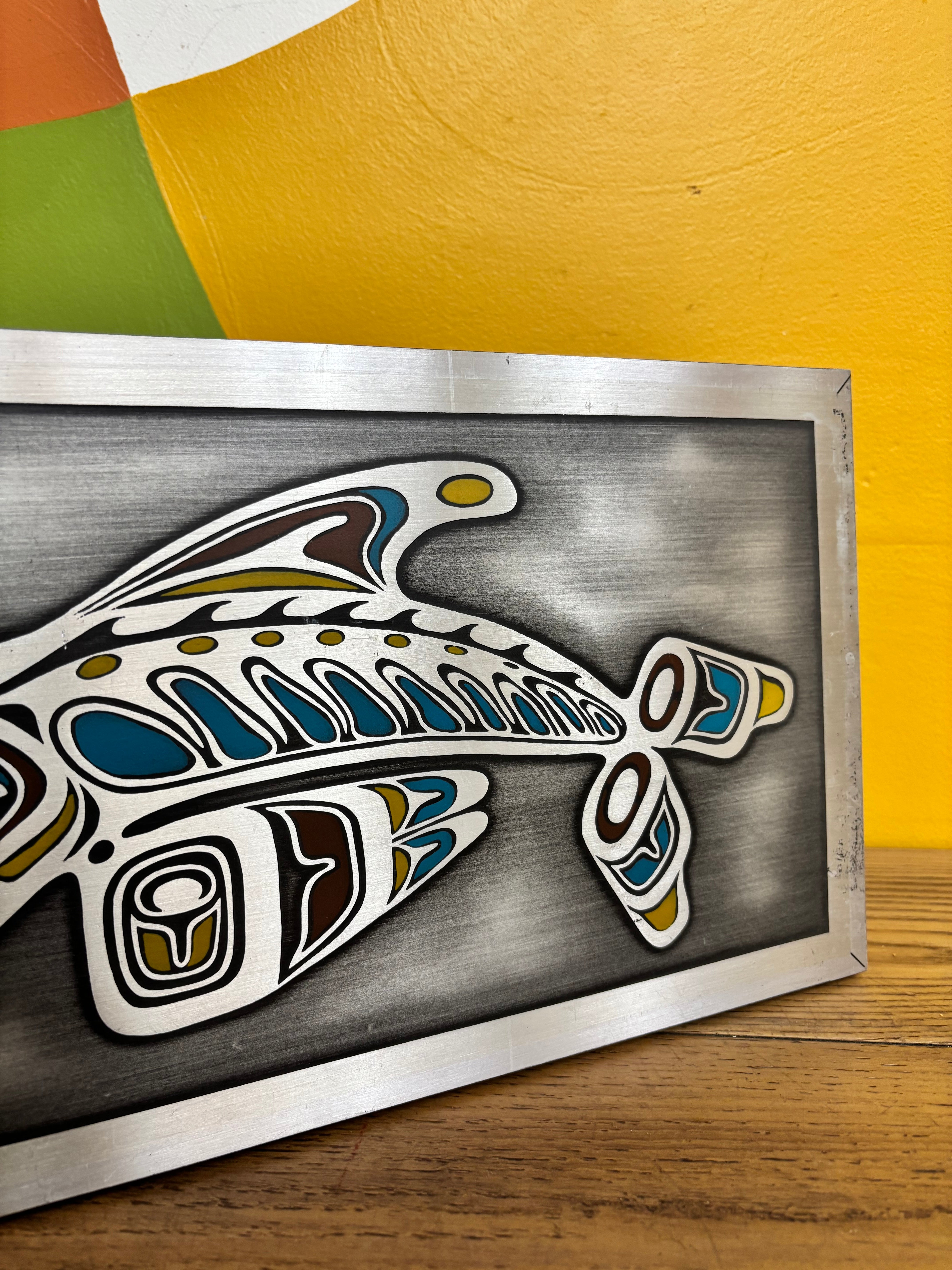 Metal Orca Wall Art