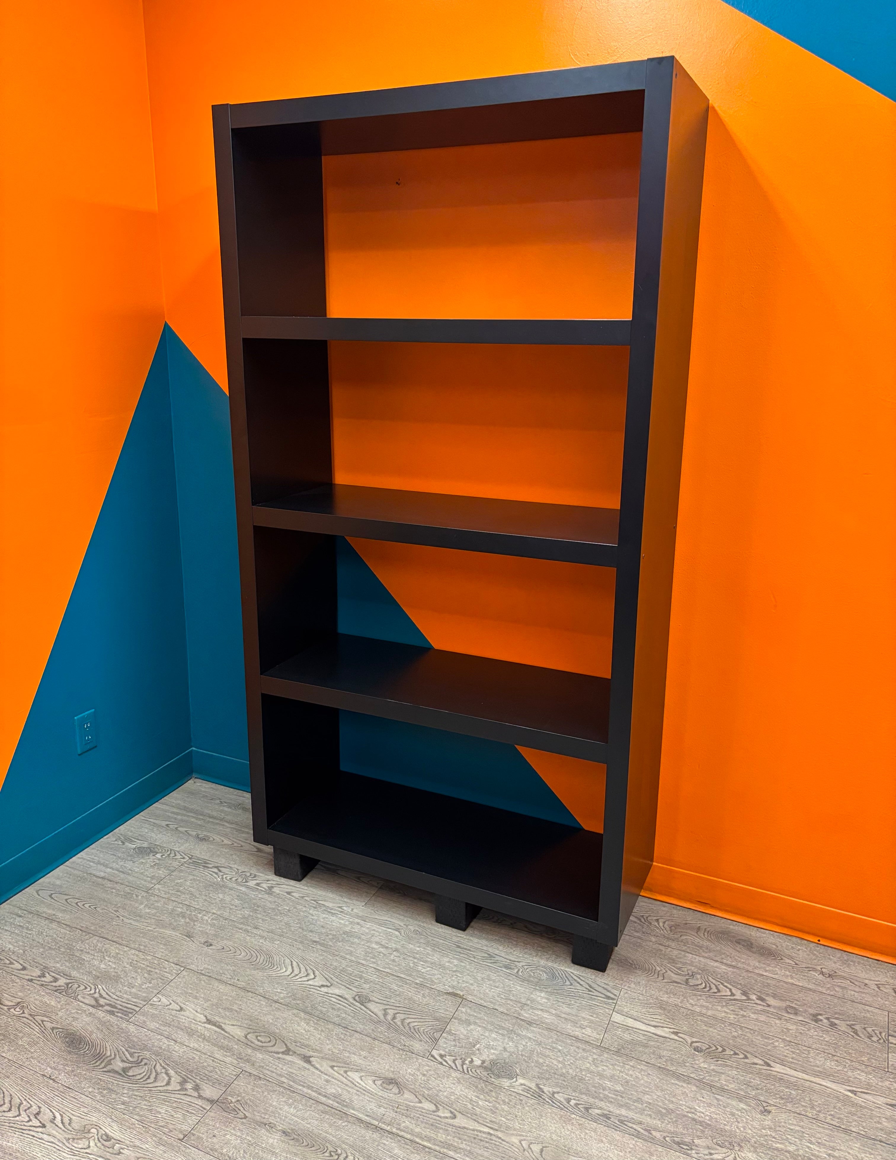 Tall Black Bookshelf