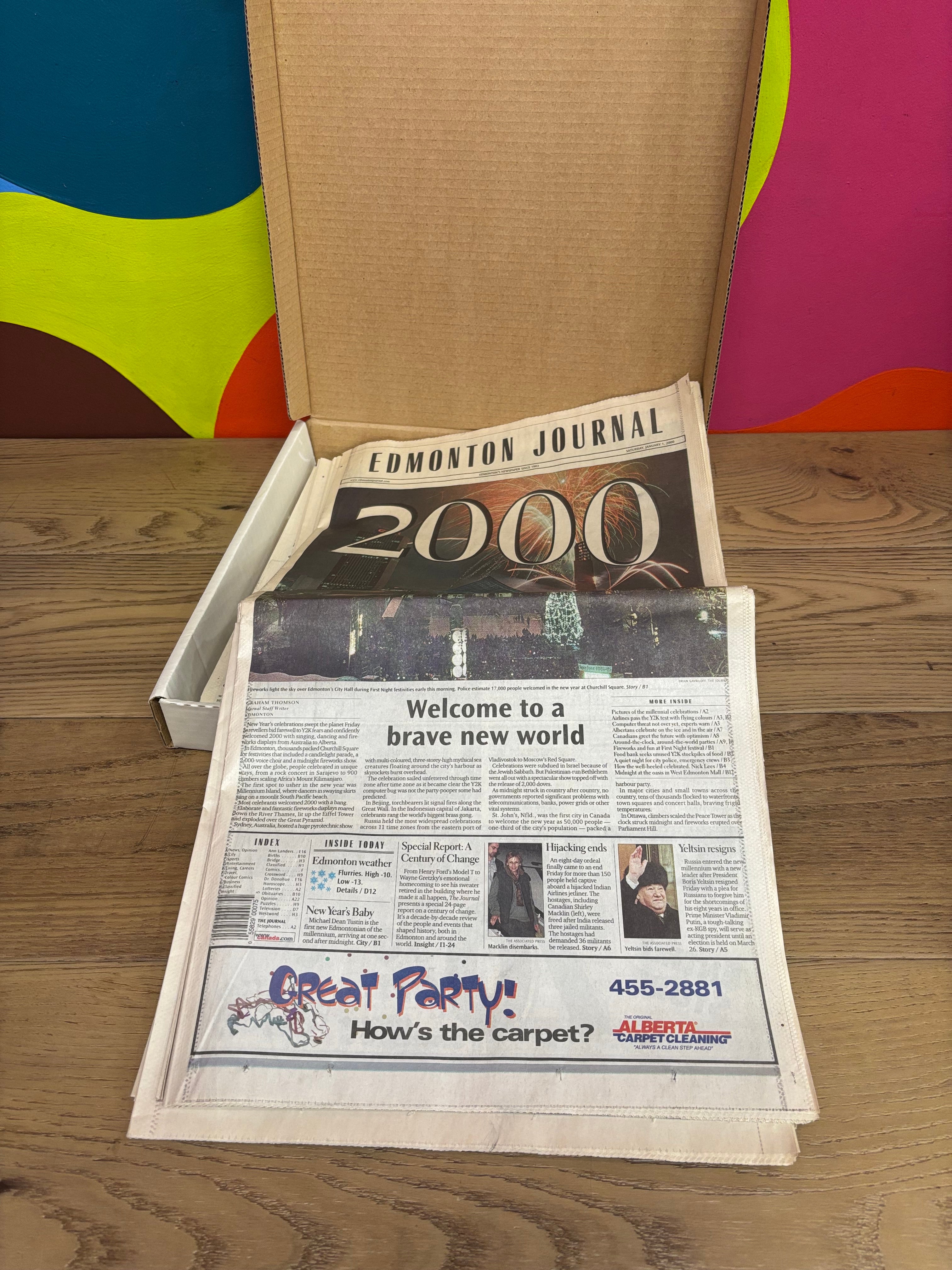 Edmonton Journal 2000 Newspaper