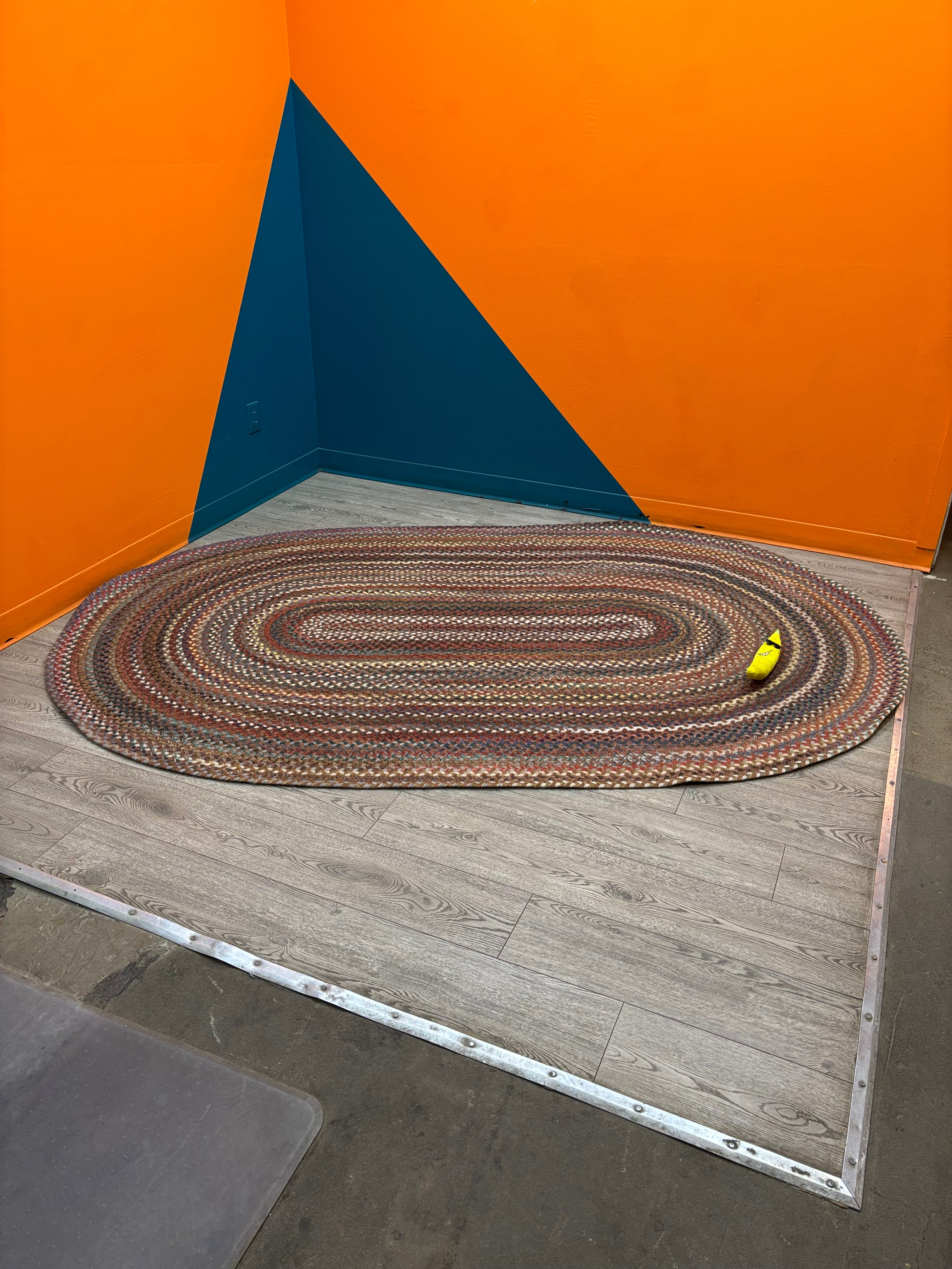 Woven Oval Area Rug #1