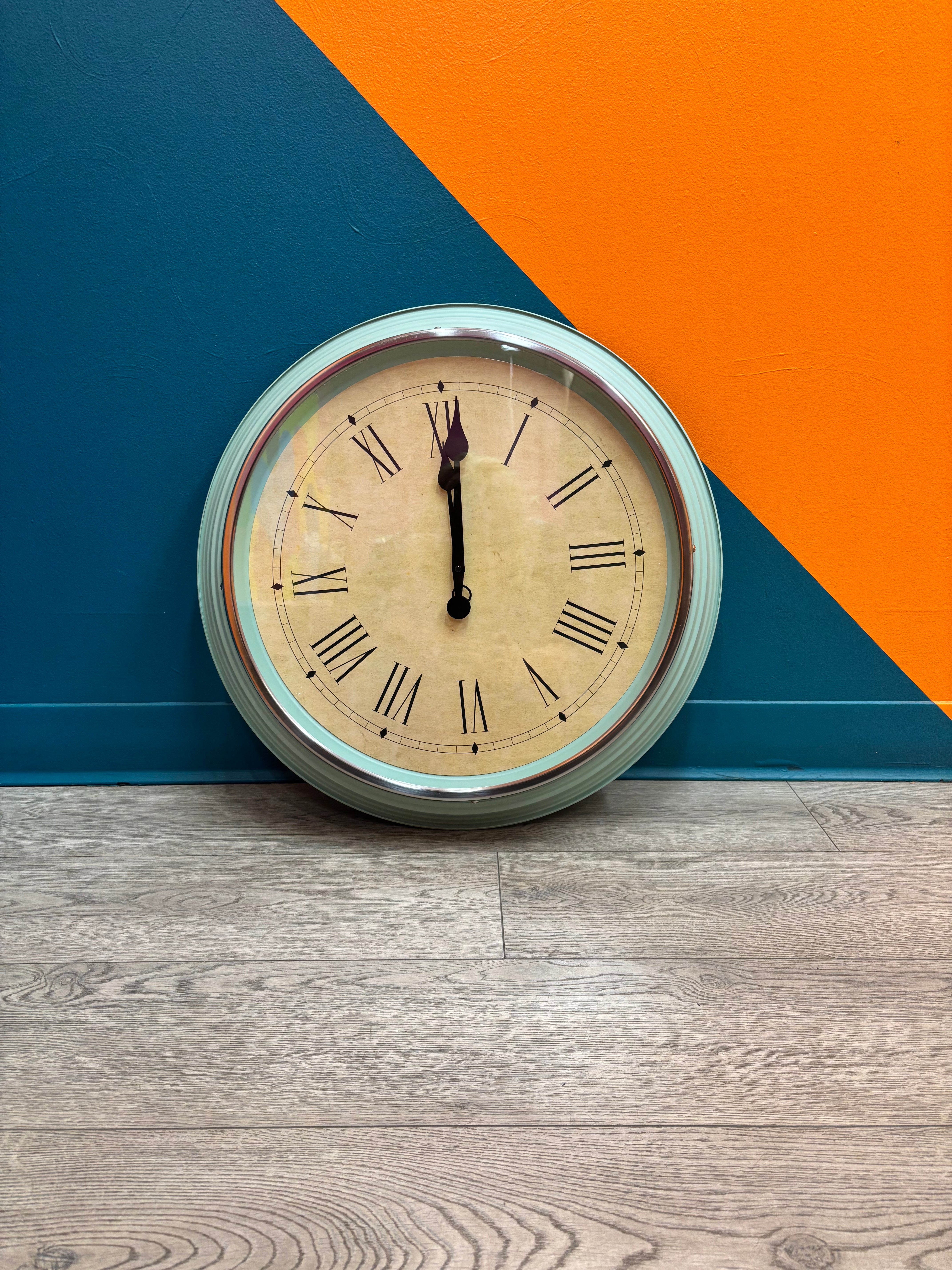 Turquoise Wall Clock (SKOVEL) - Ikea