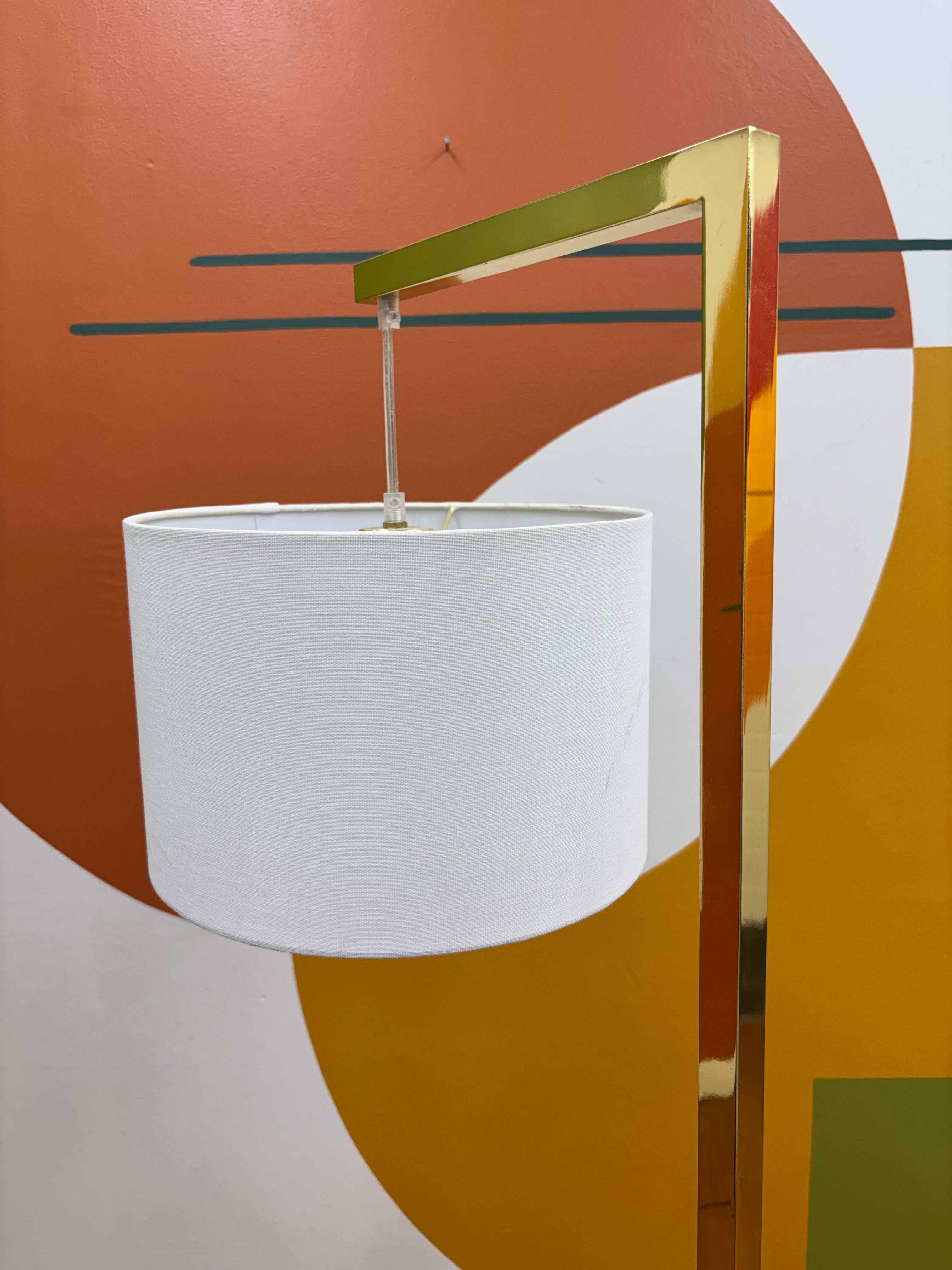 Gold Metal Floor Lamp