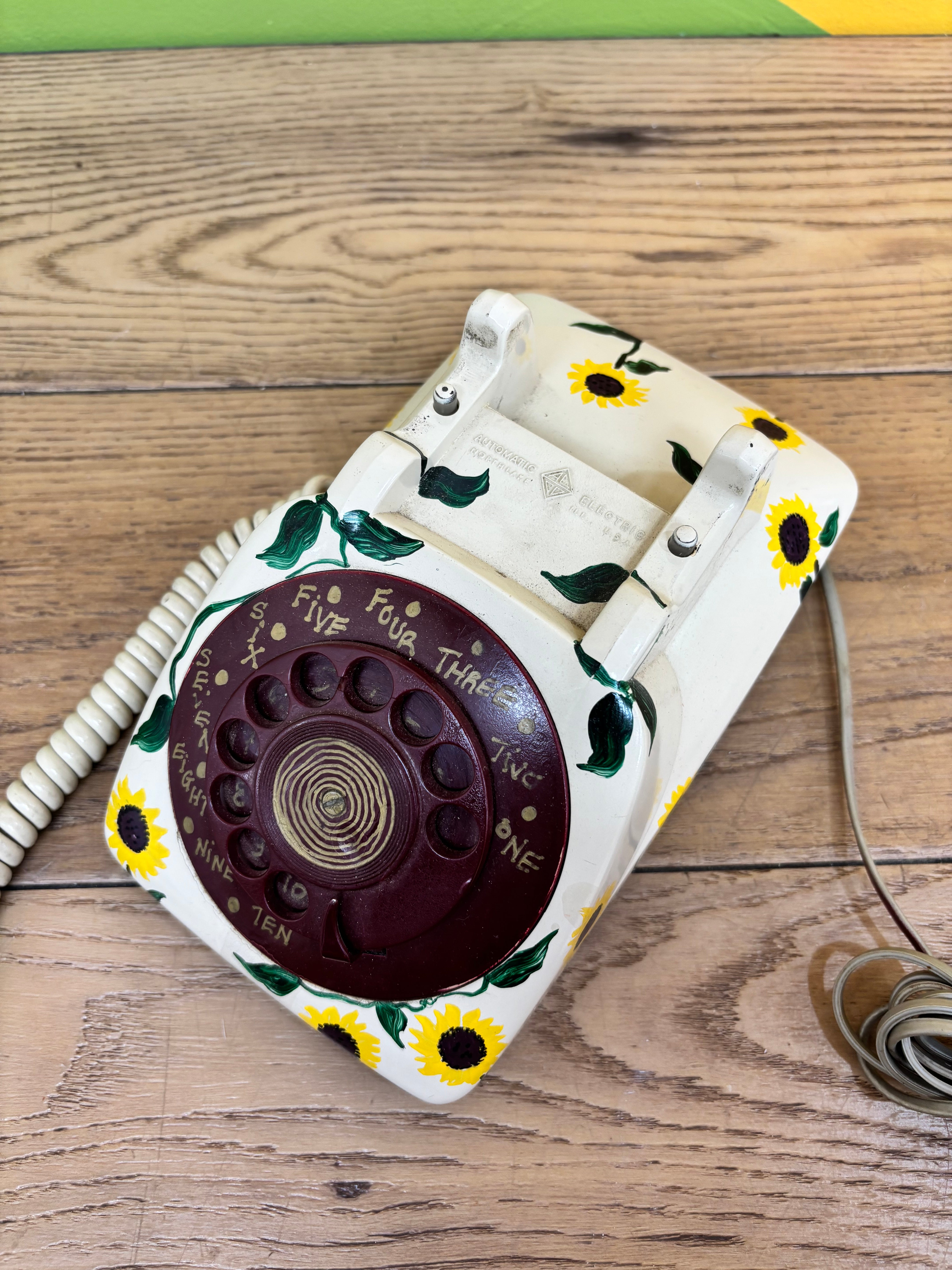 Painted Rotary Phone