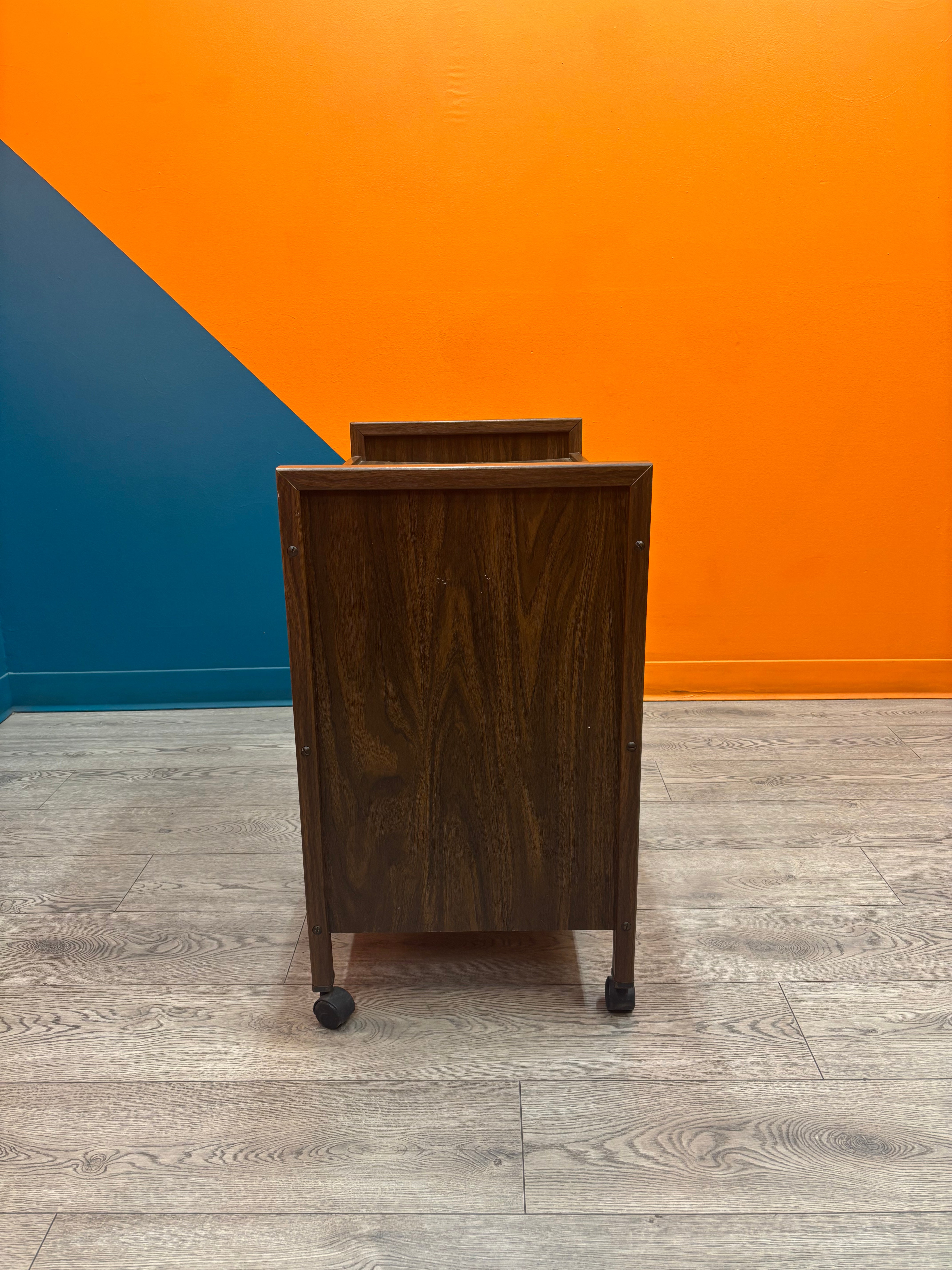 3 Tier Wood Rolling Cart