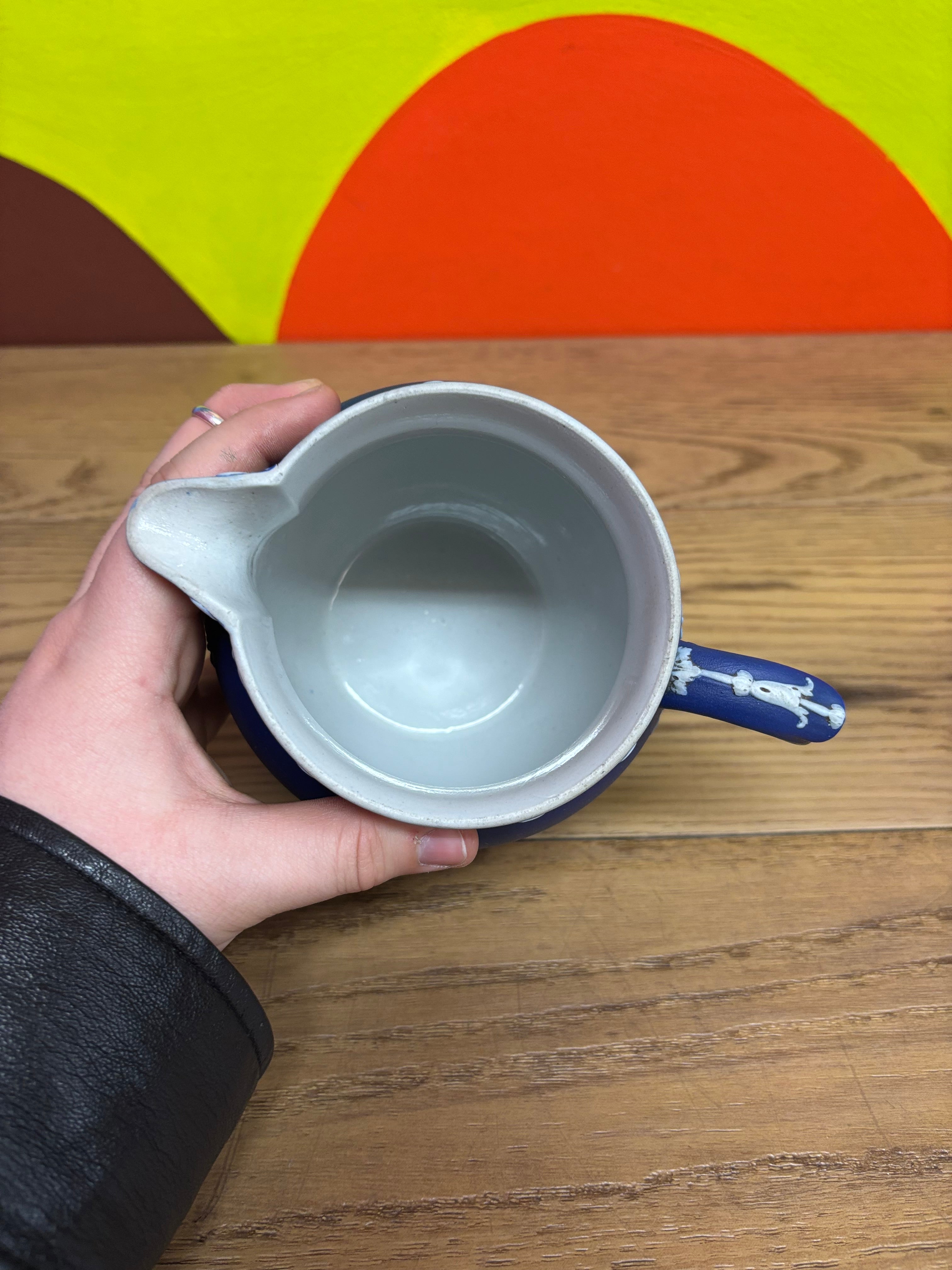 Wedgwood Blue Jasperware Pitcher