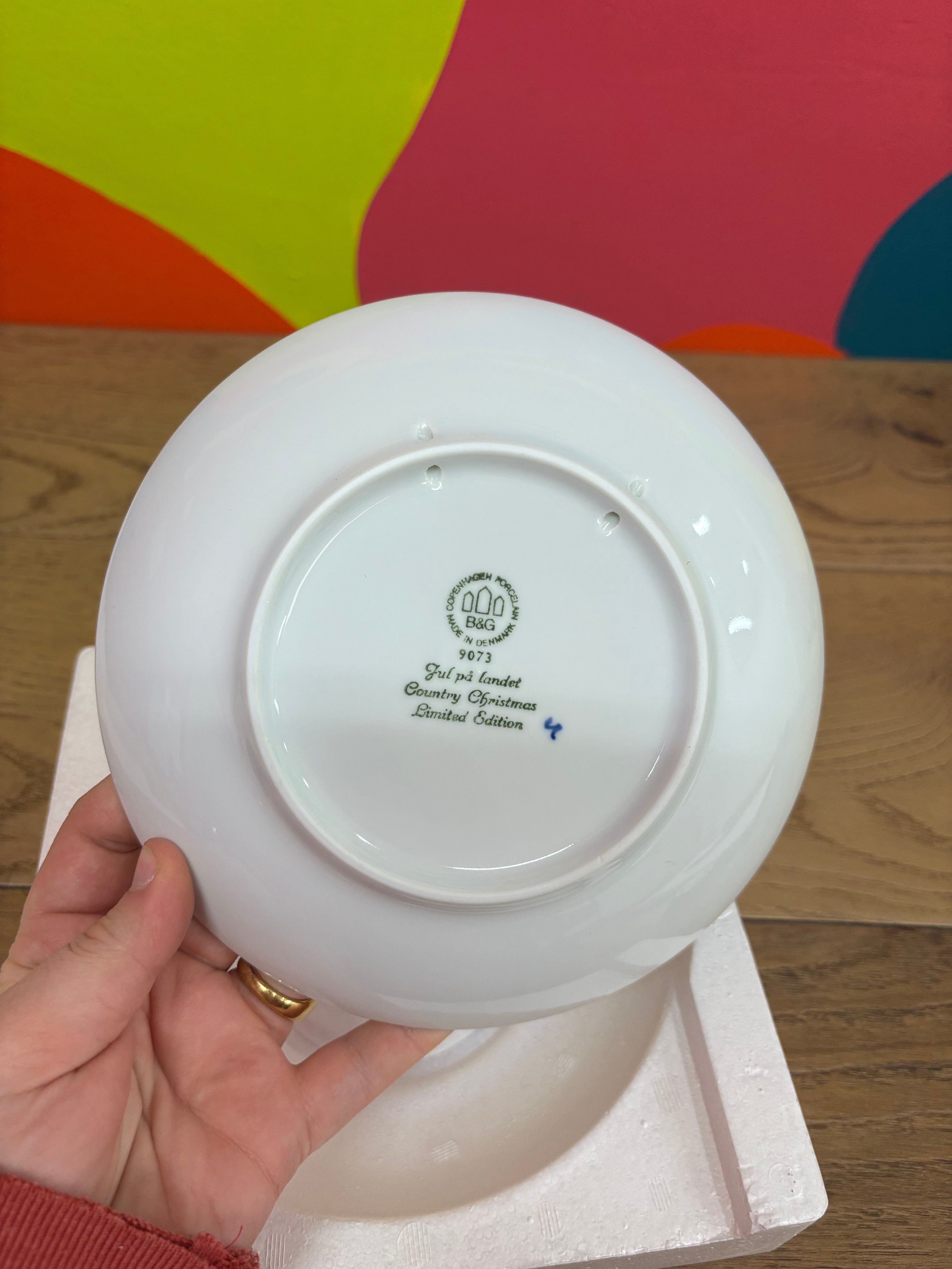 Bing & Grondahl Porcelain Plate - Visiting the Countryside (1973)