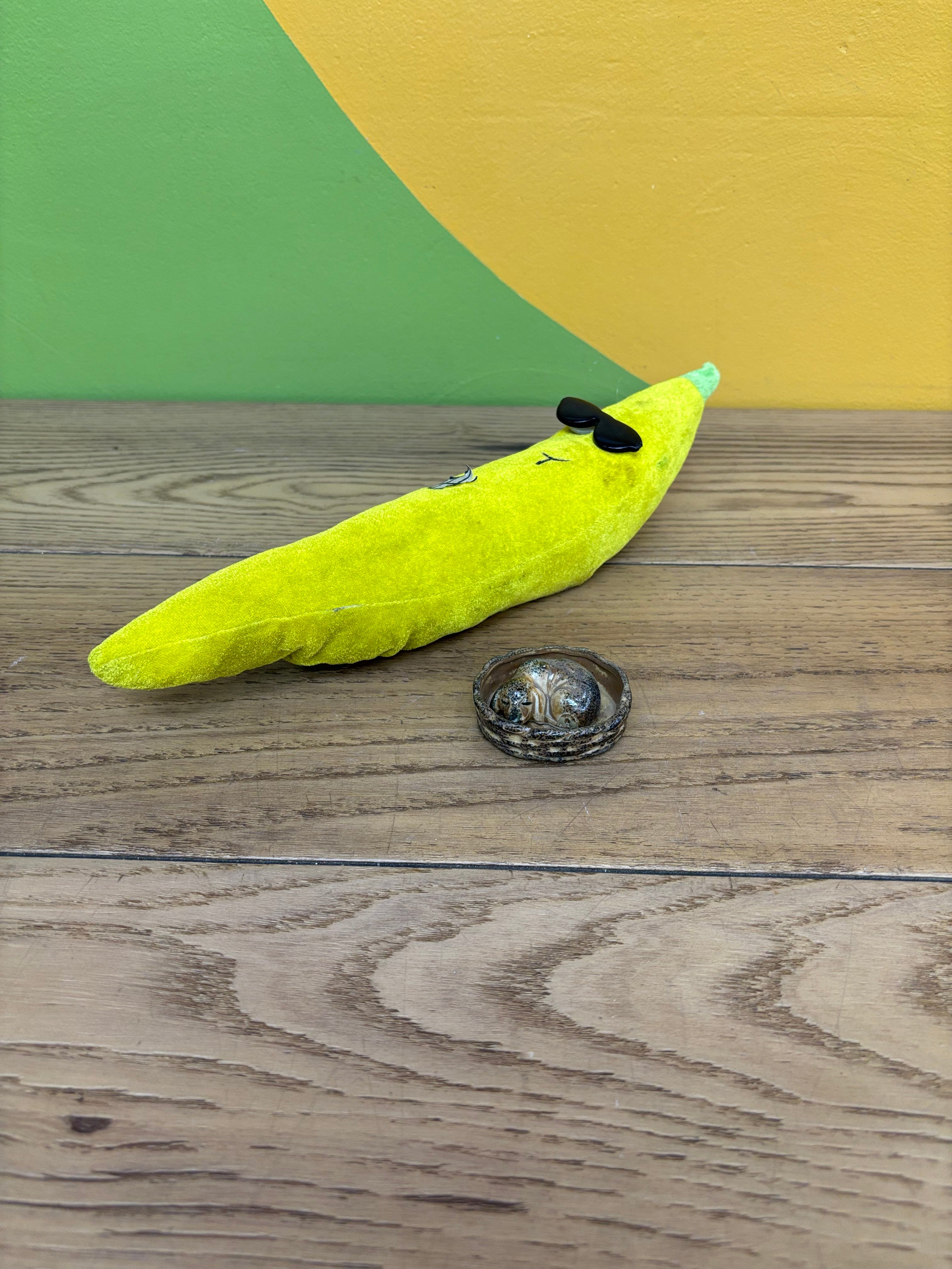 Small Sleeping Dog Figurine