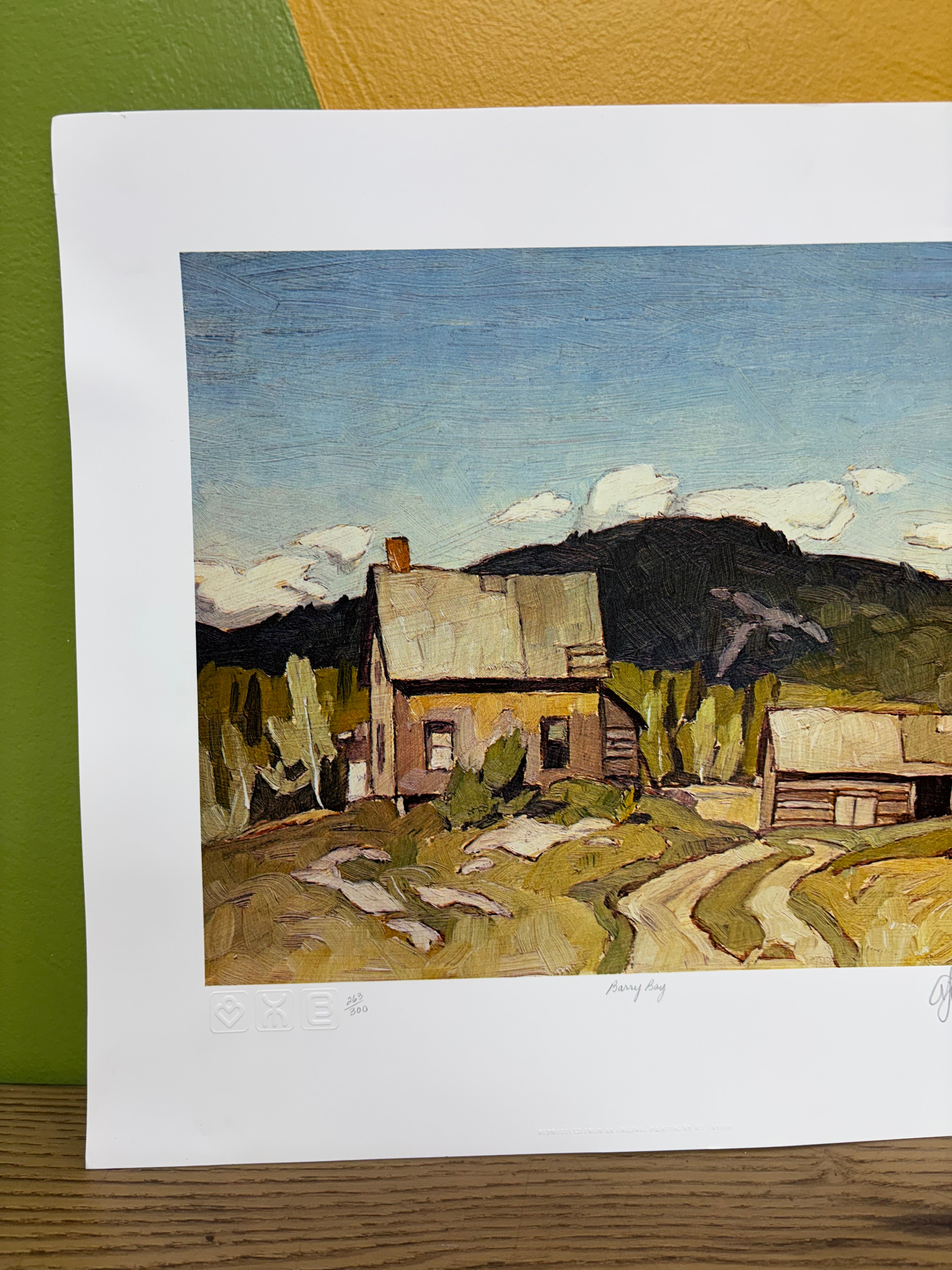 Barry Bay Lithograph by A.J. Casson