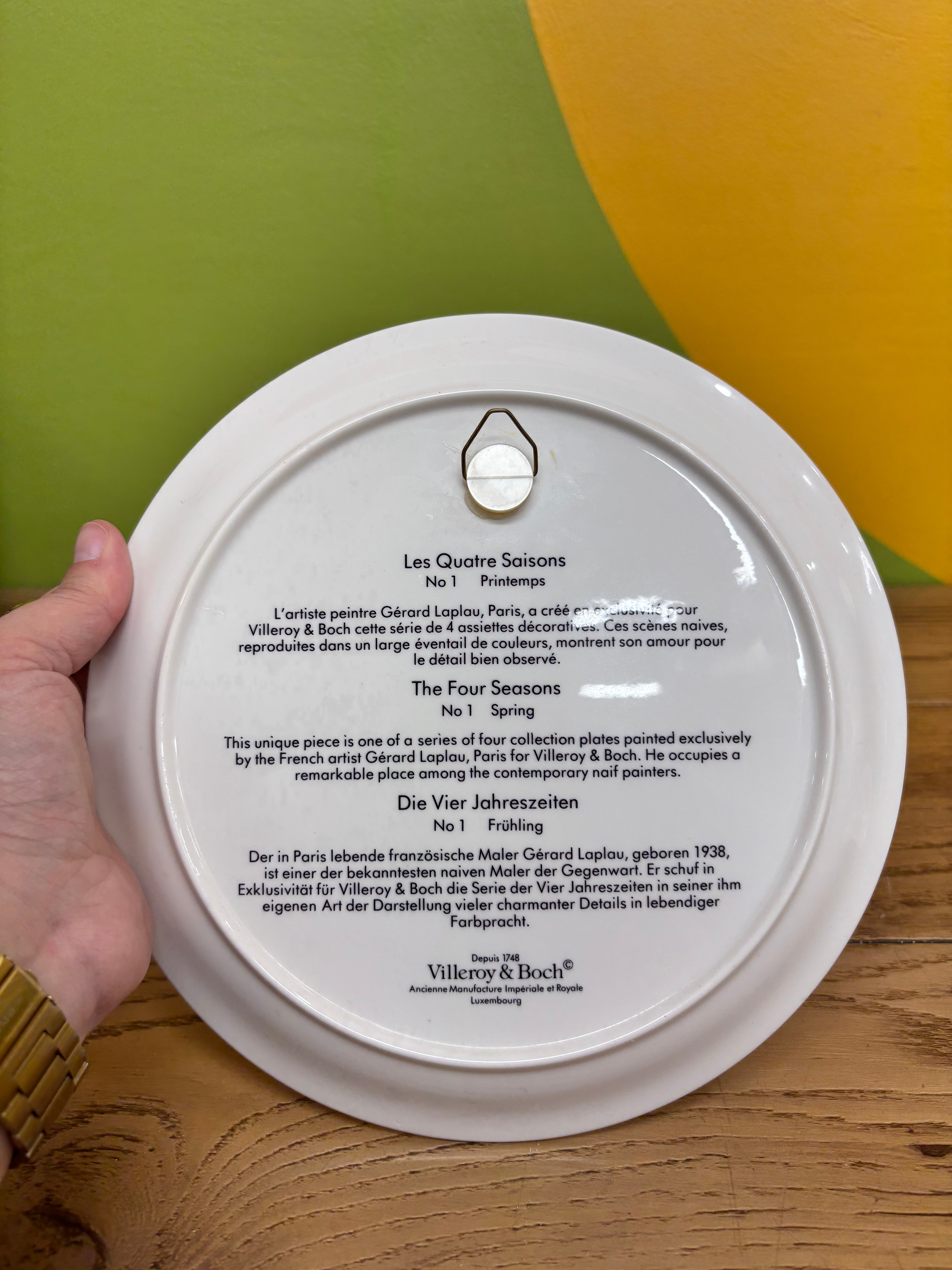Villeroy & Boch "Design Naif - The Four Seasons" Collector Plates