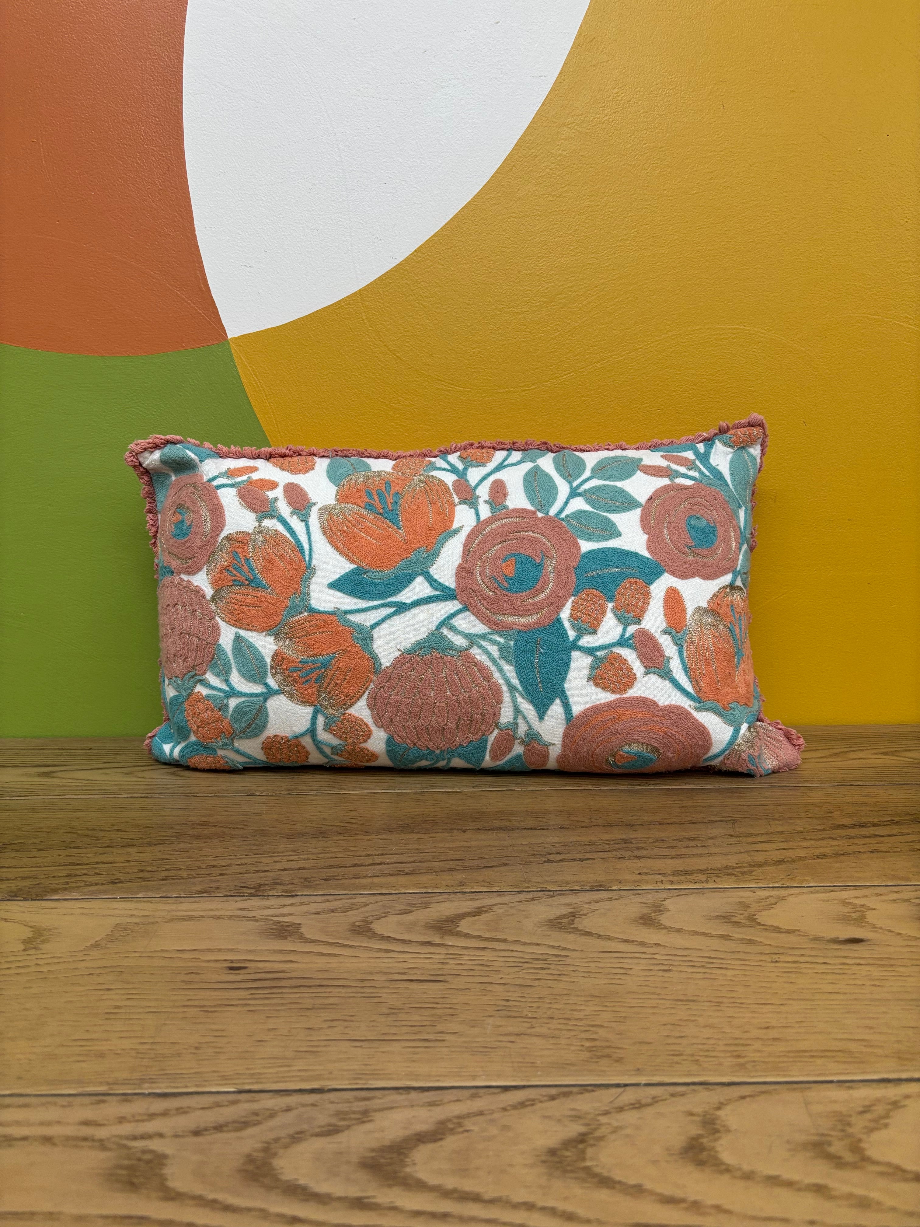 Floral Throw Pillow (2 available)