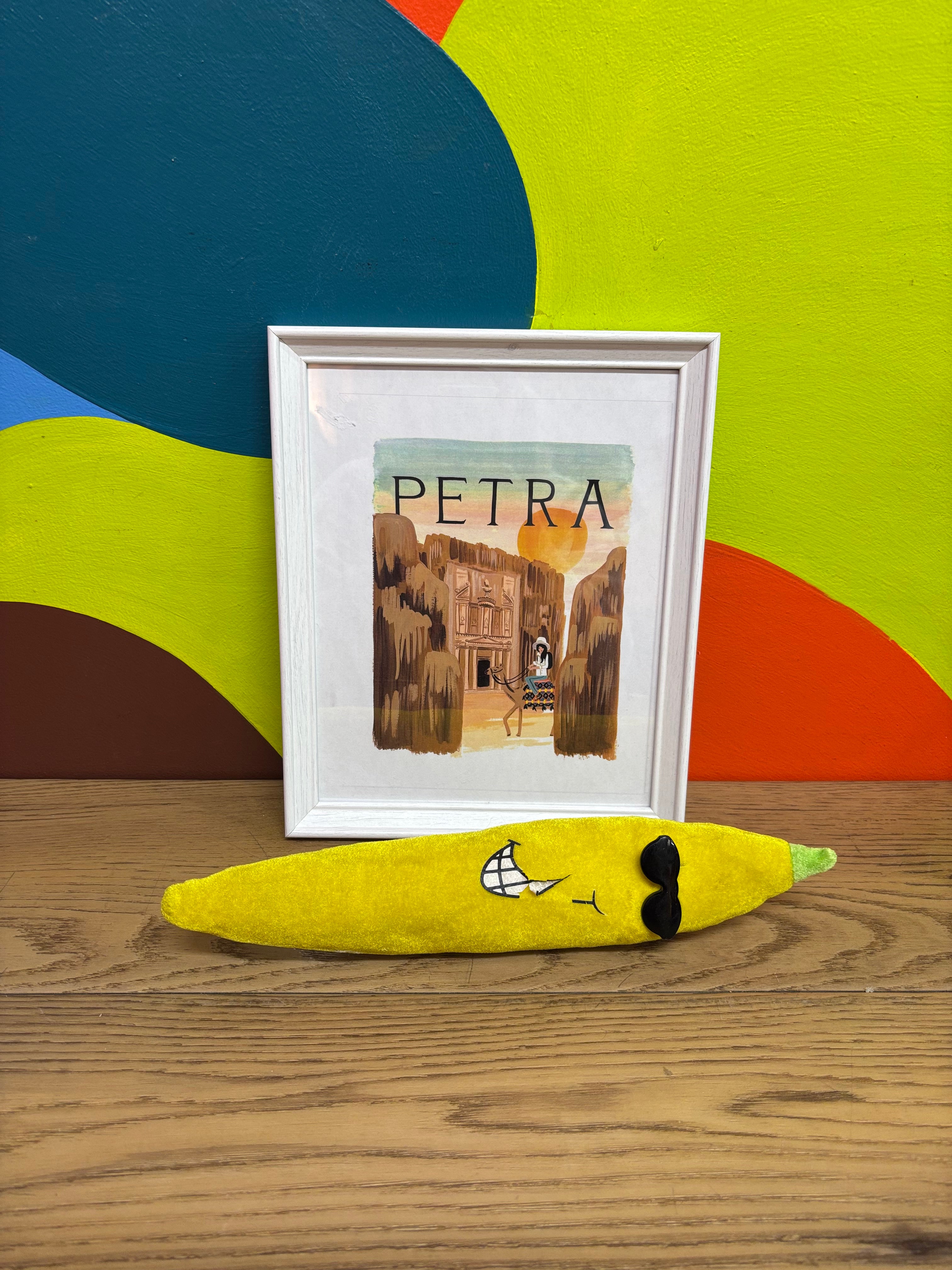 White Framed Print - Petra
