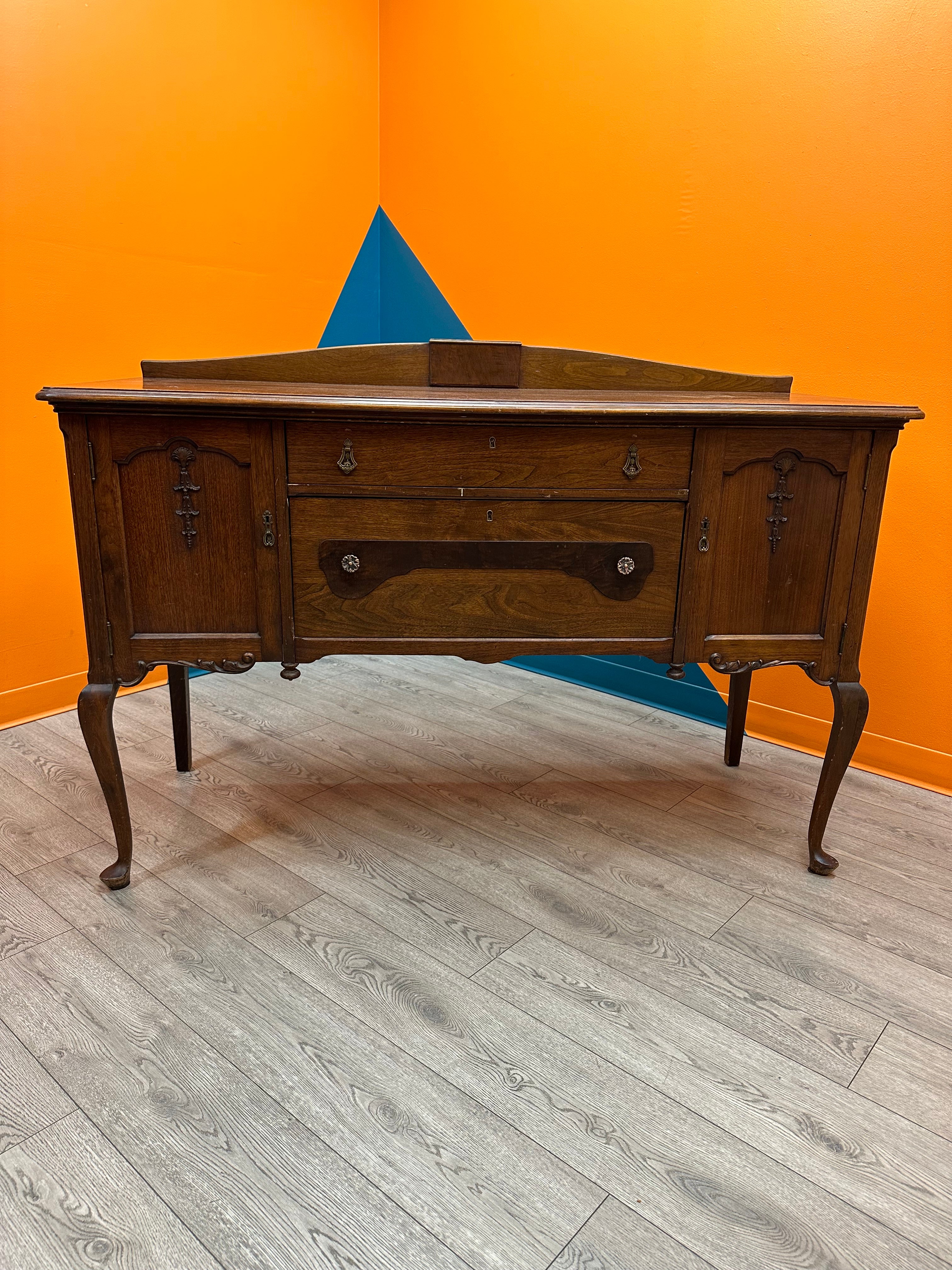 Dark Brown Wooden Dresser