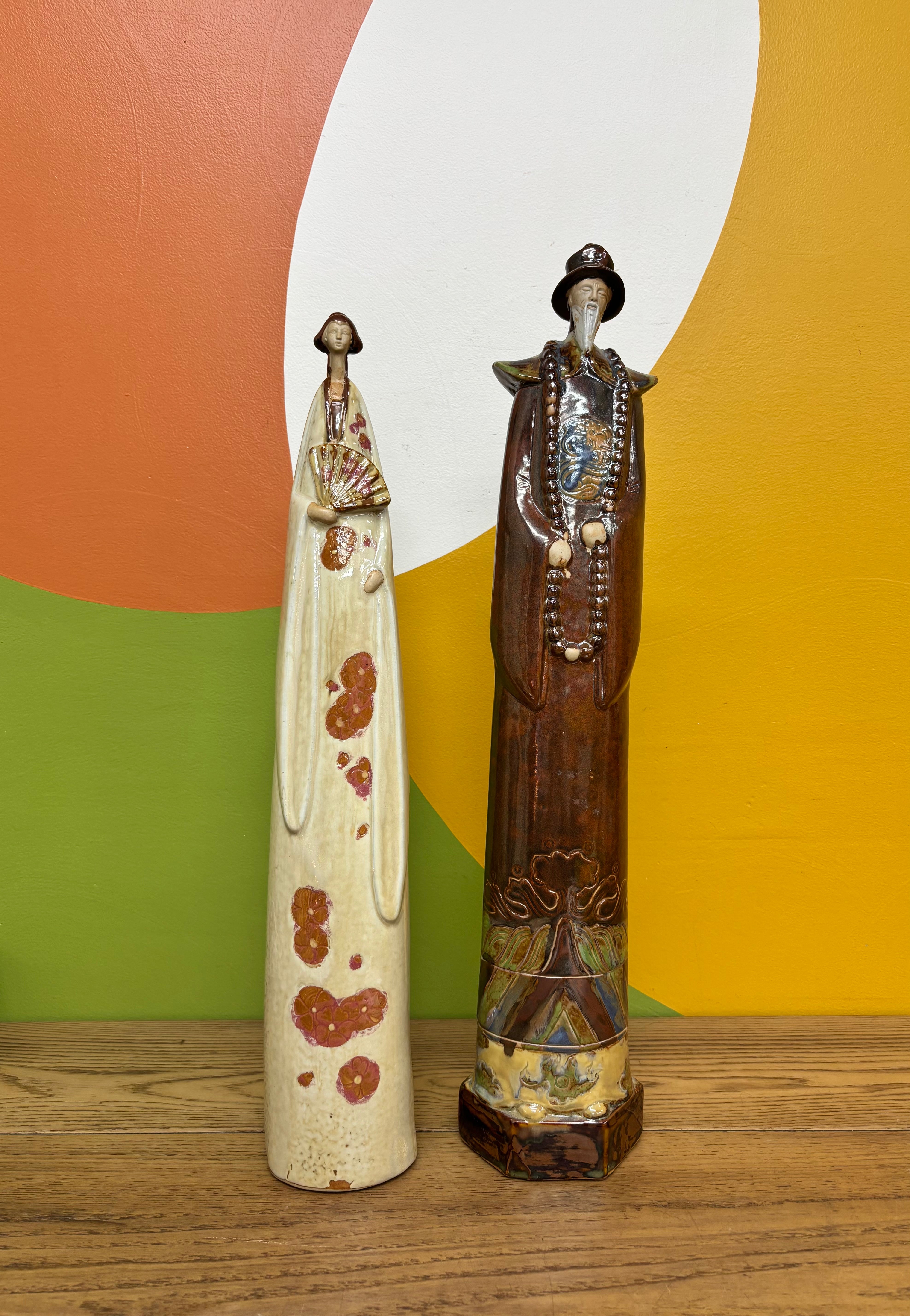 Glazed Pottery Figurines (2)
