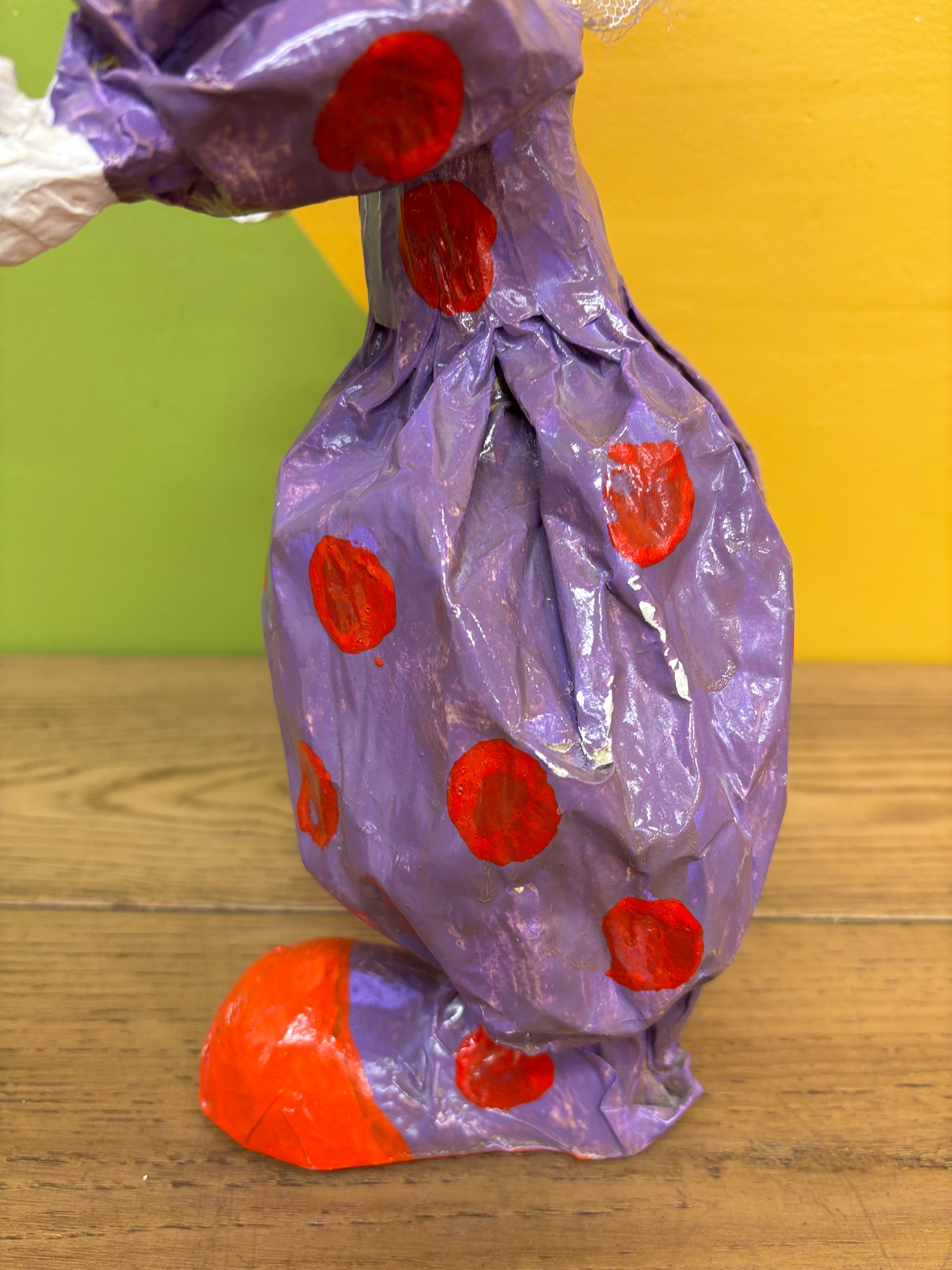Paper Mache Clown Statue