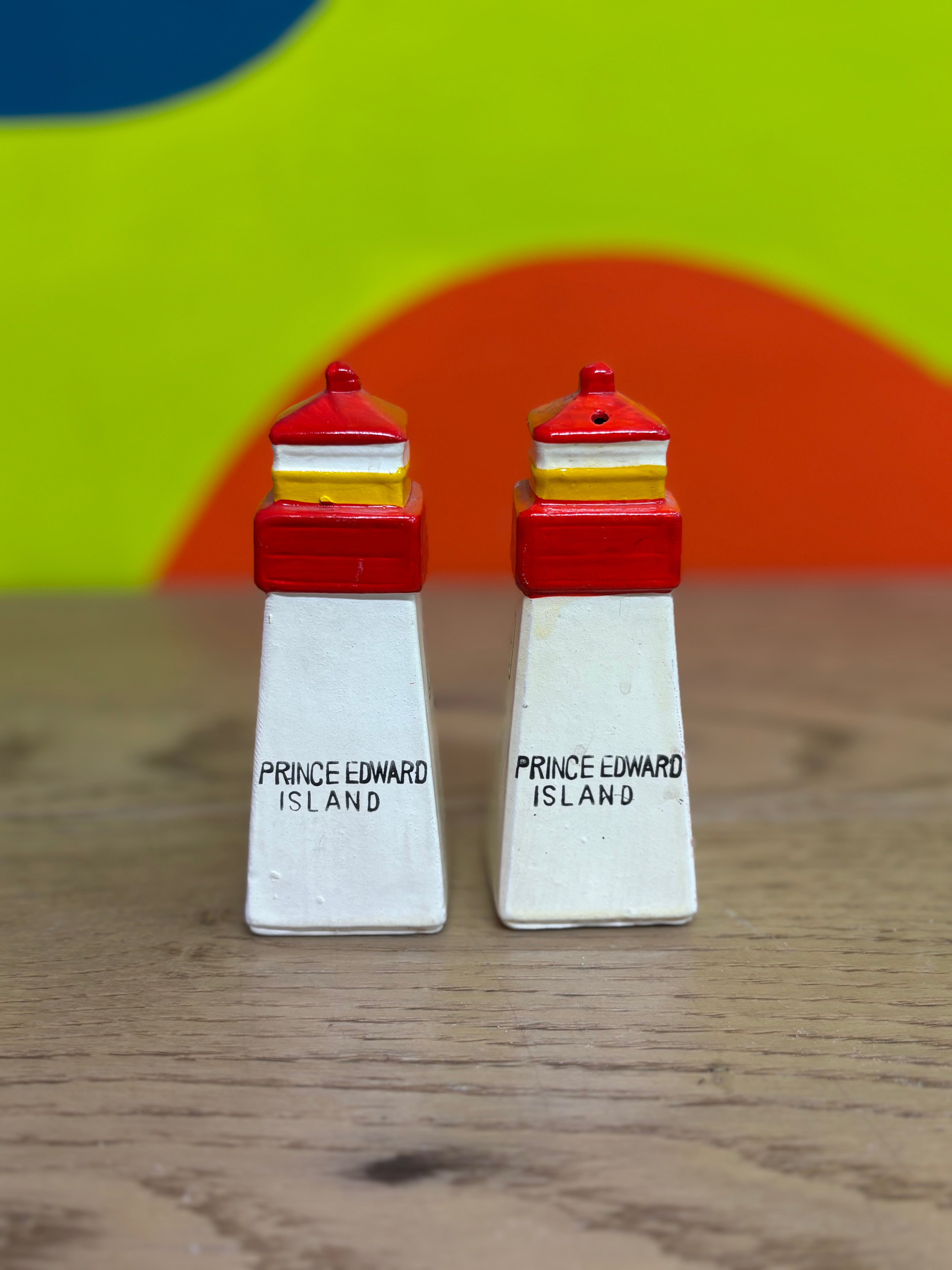Ceramic PEI Salt and Pepper Shakers