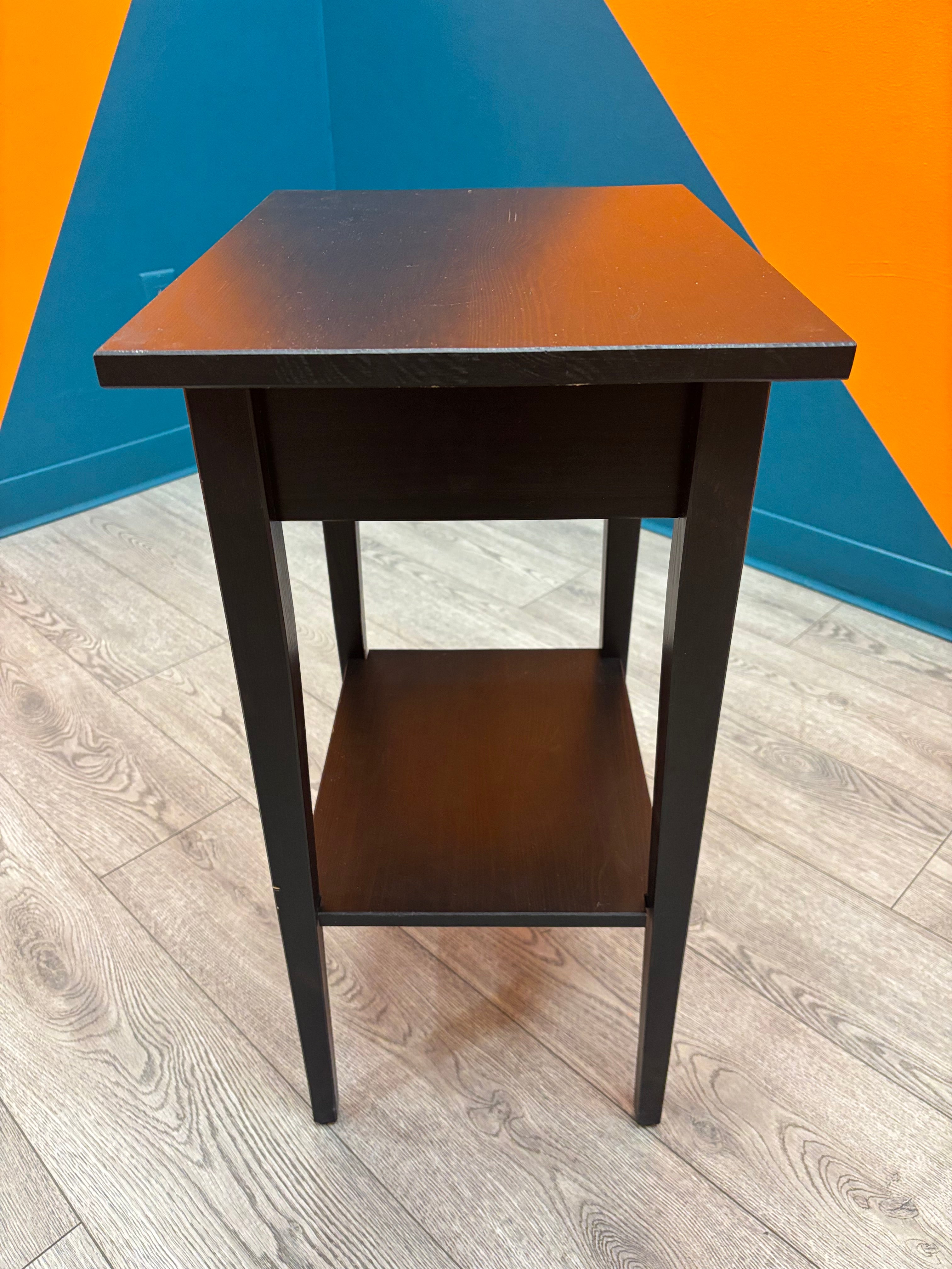 Square Black Side Table