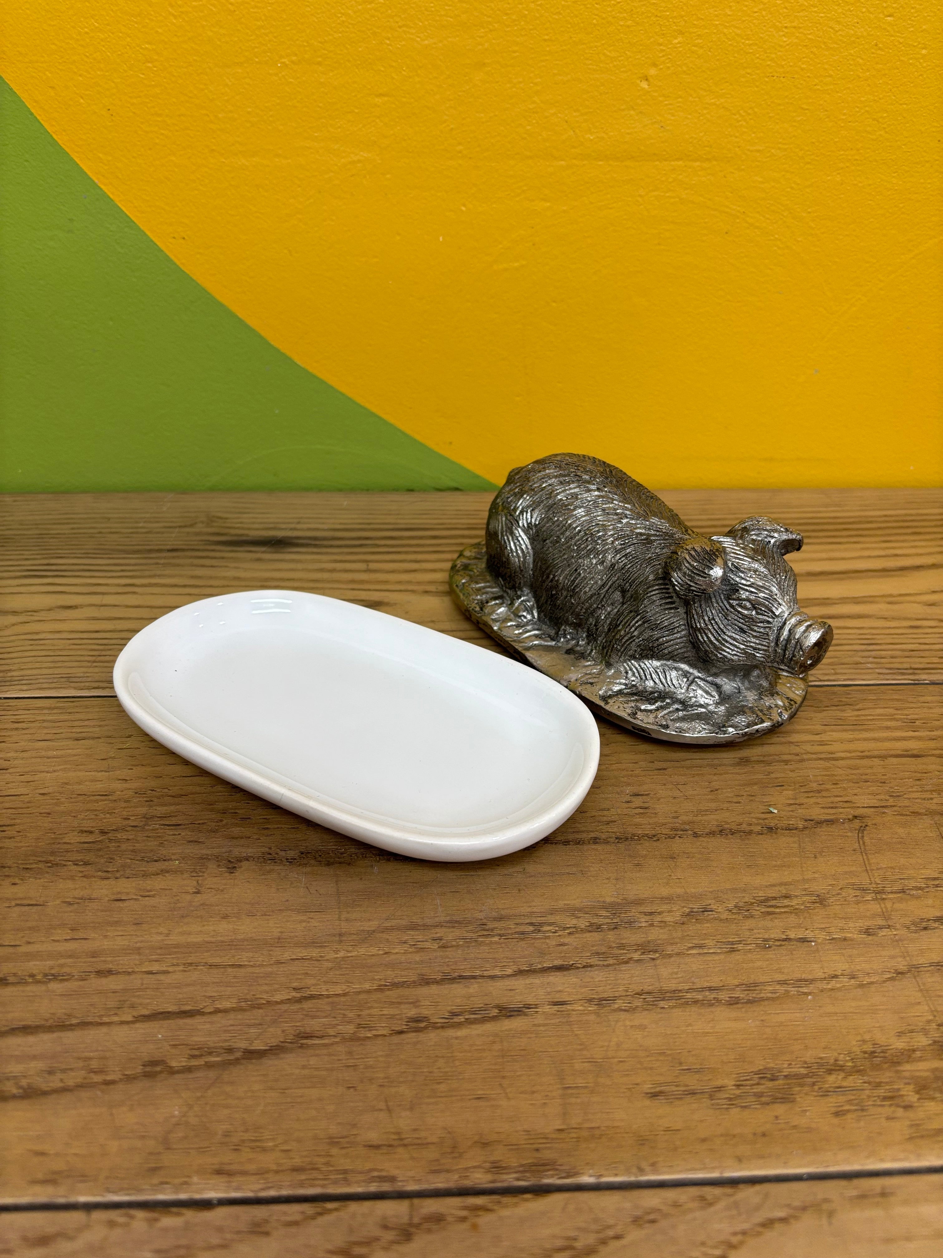 Pig Butter Dish