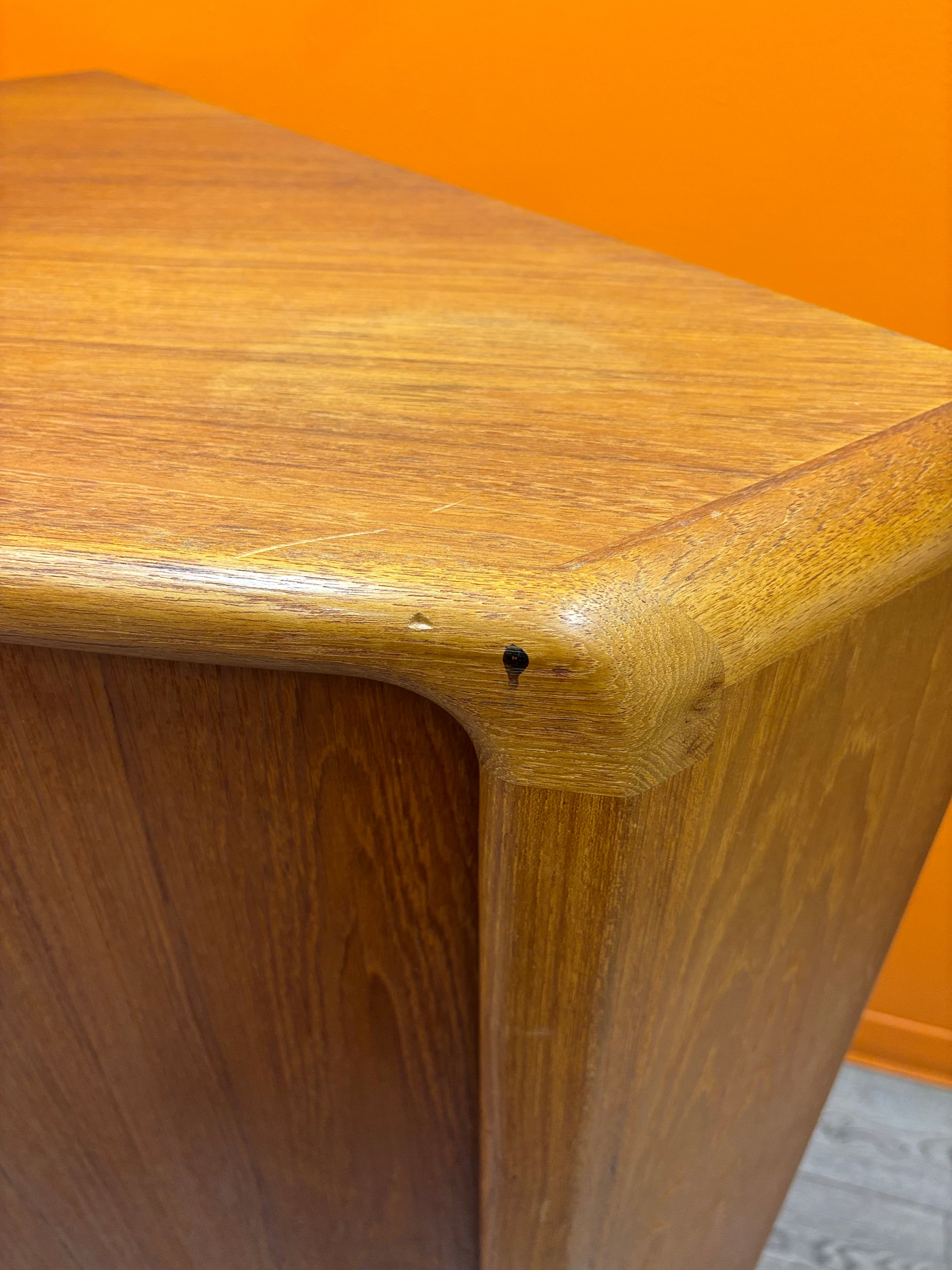 Rolling Wood Corner TV Cabinet