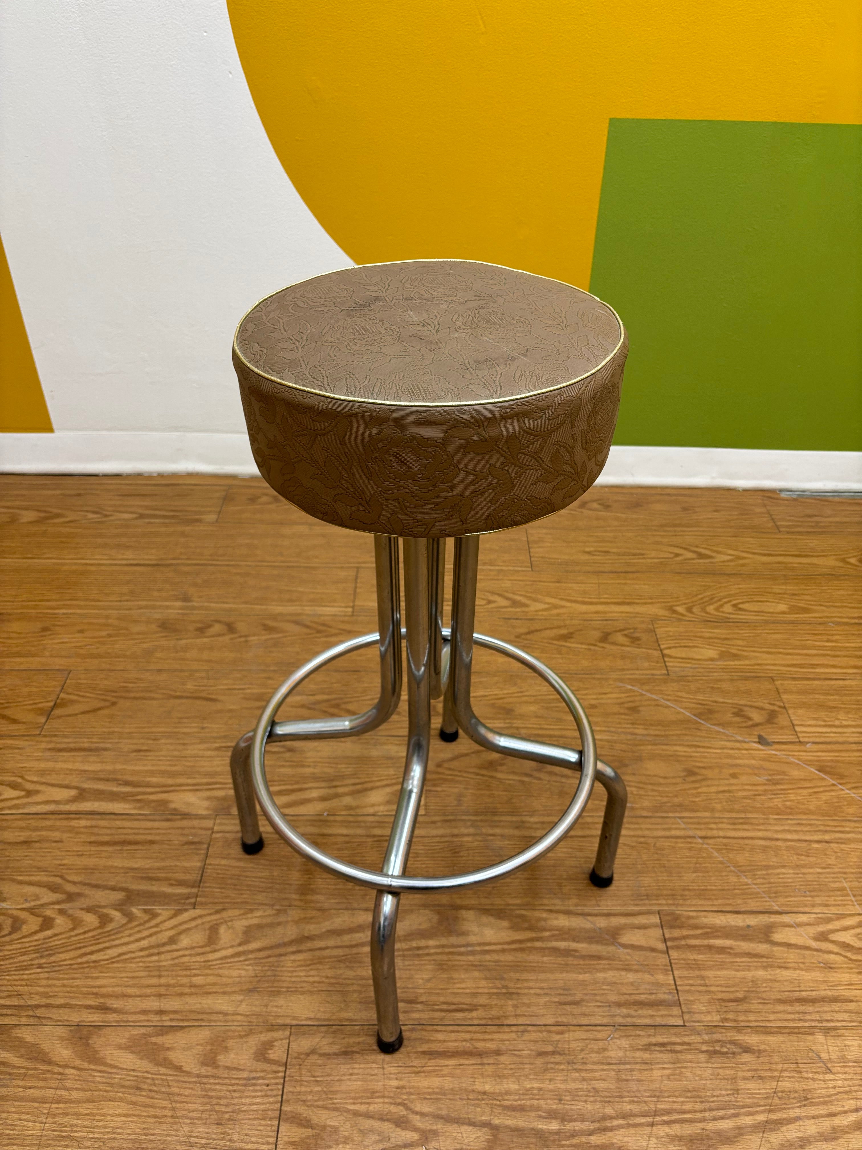 Brown Round Bar Stool