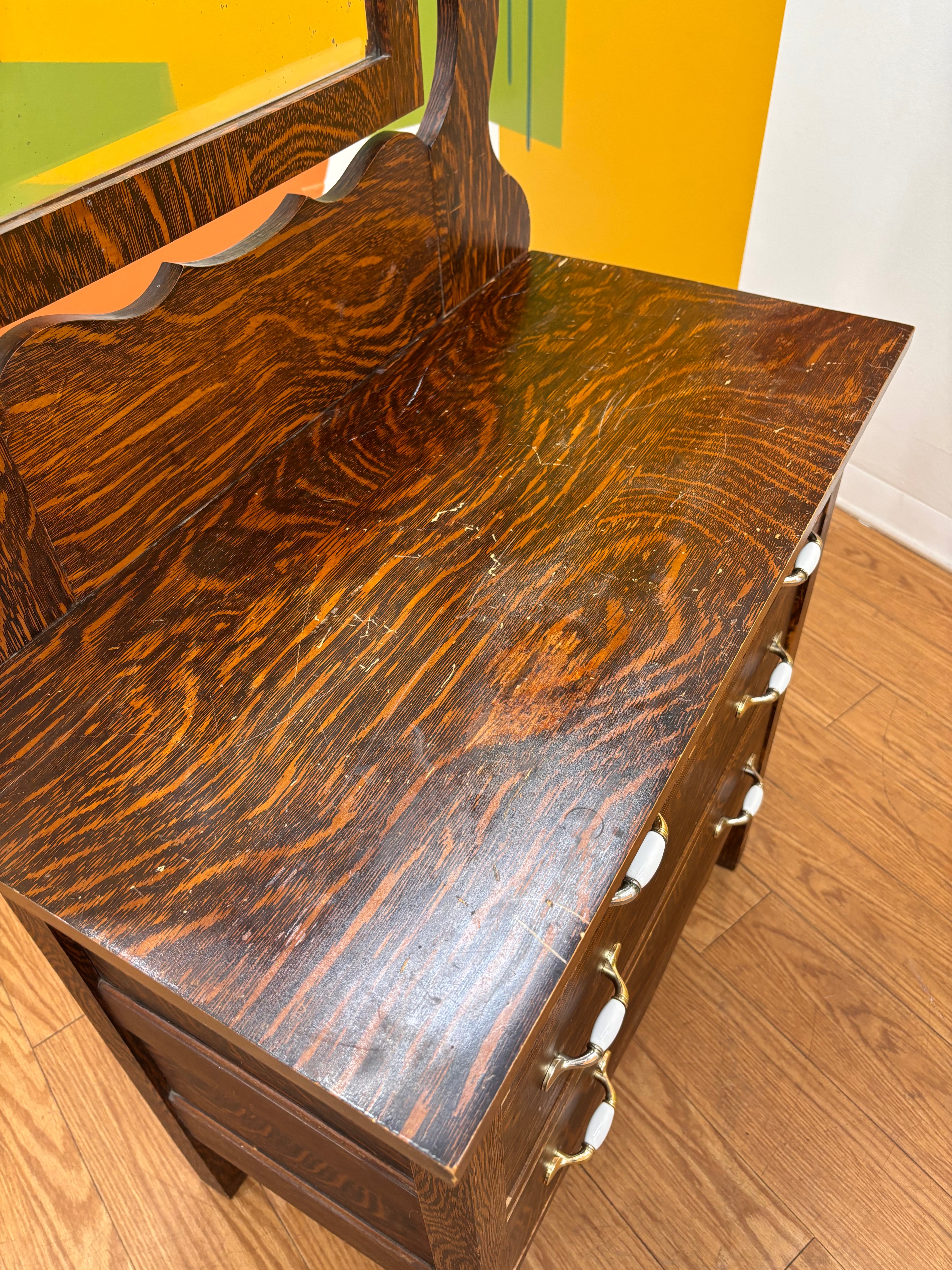 Wood Vanity Dresser