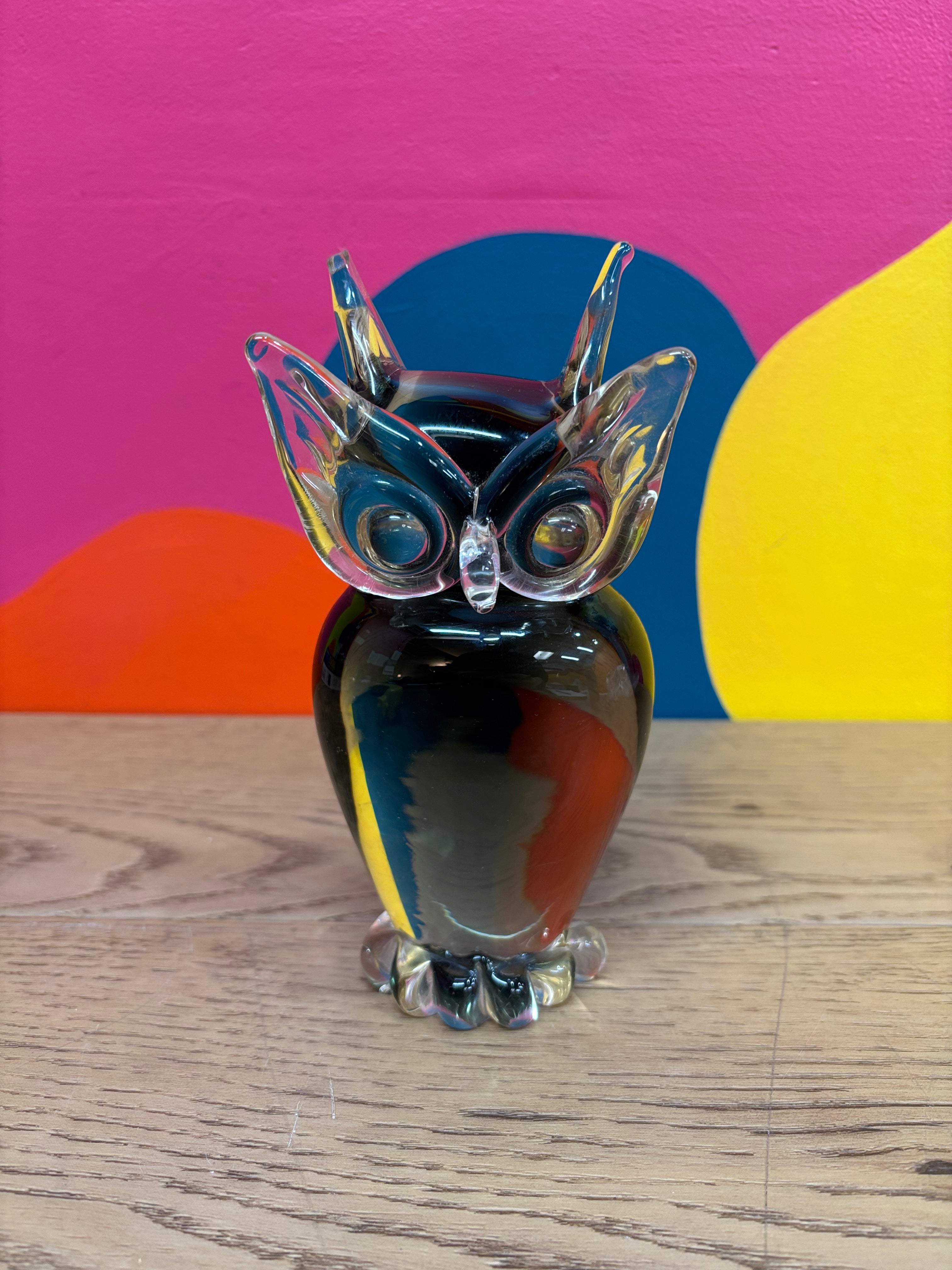 Glass Owl Figurine