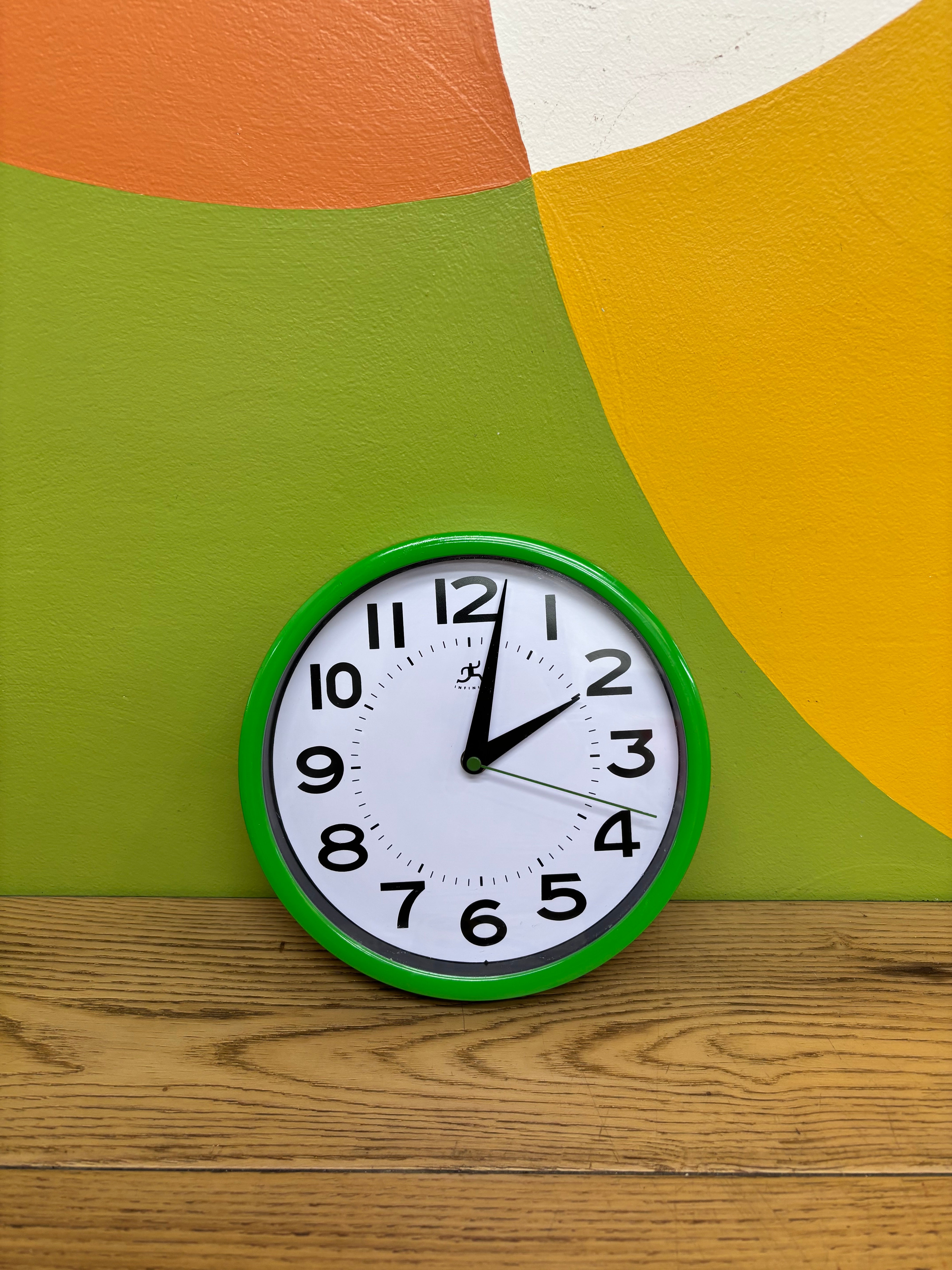 Green Wall Clock