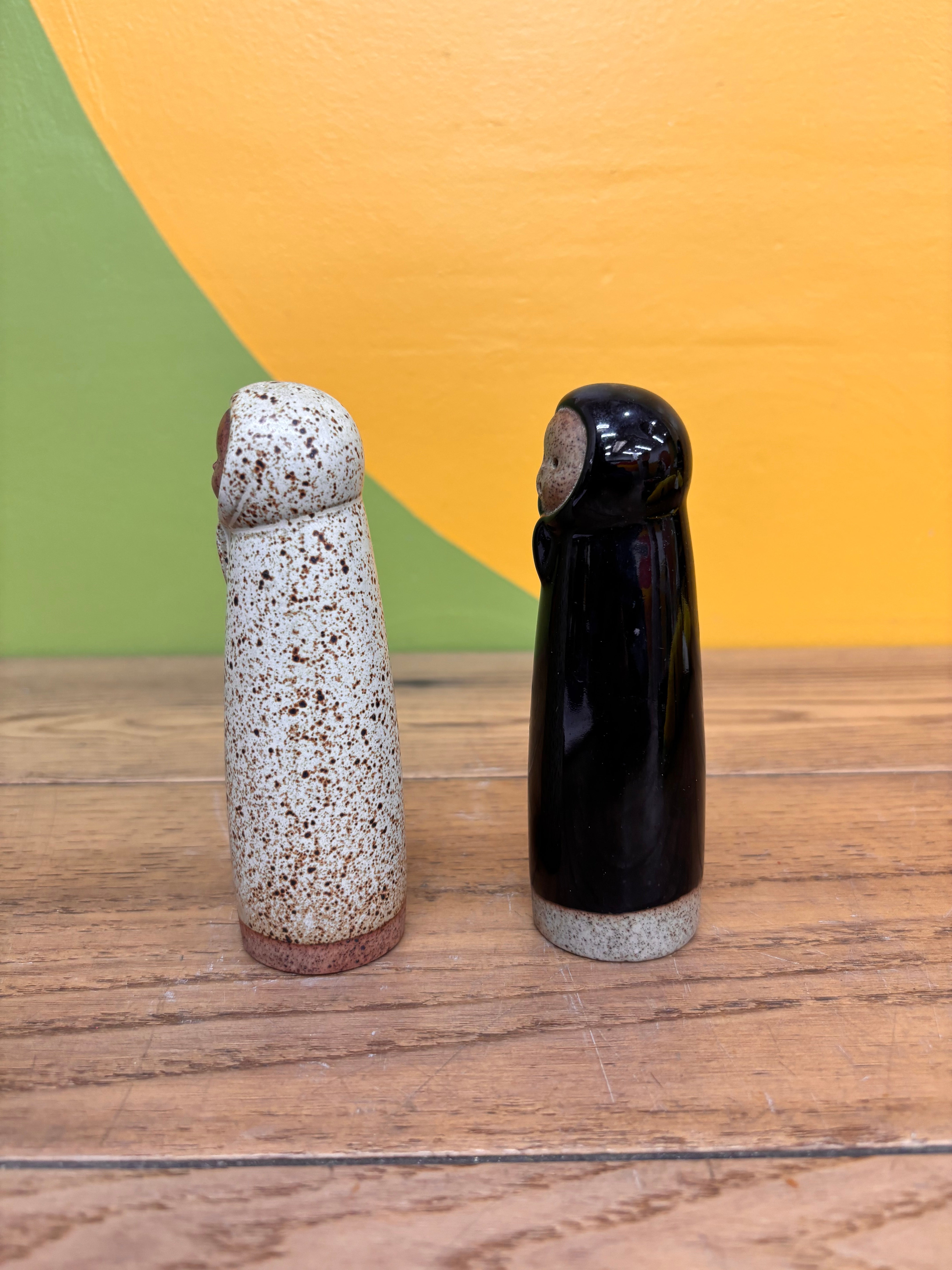 Stoneware Salt and Pepper Shakers