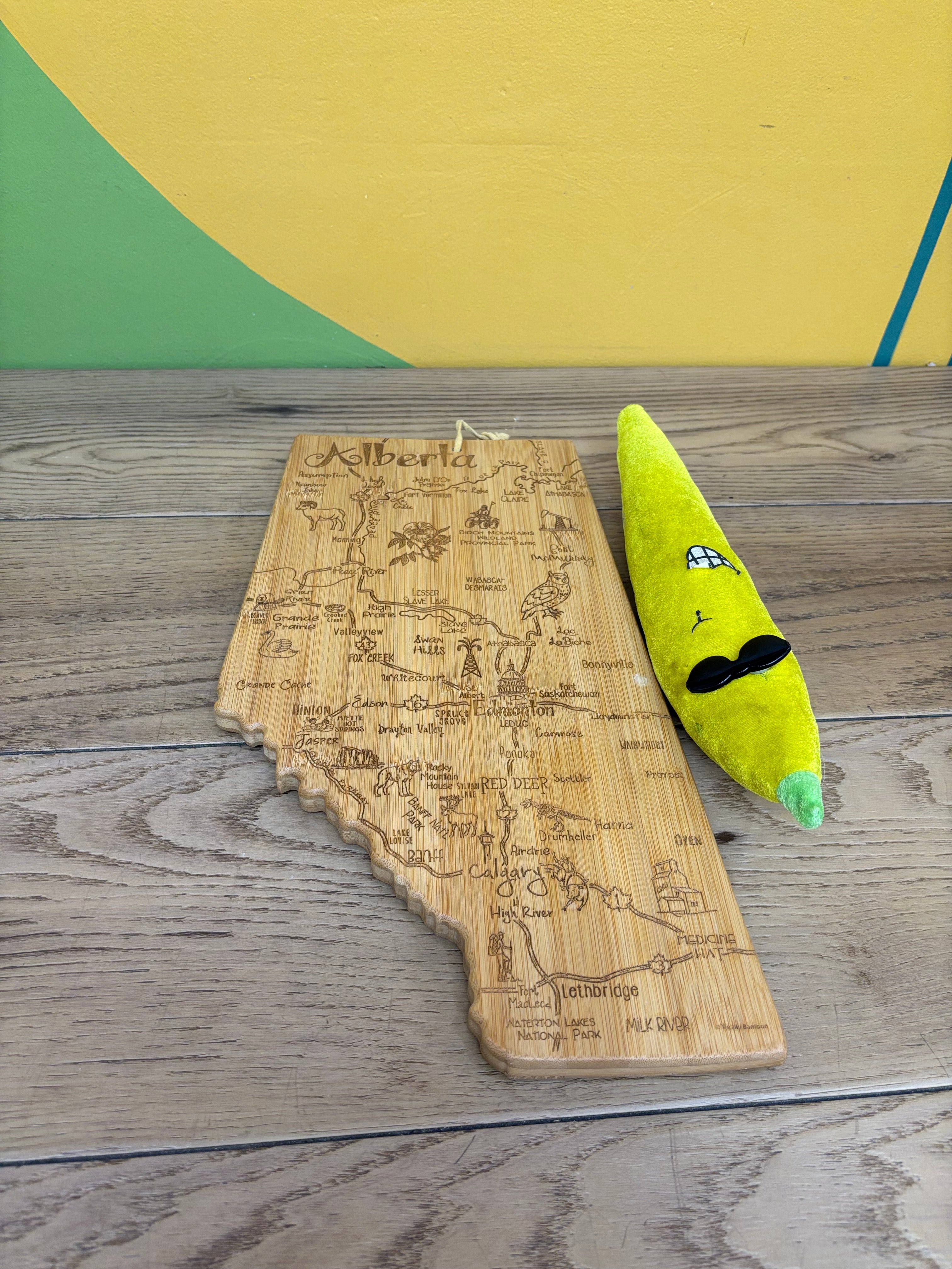 Alberta Shaped Cutting Board
