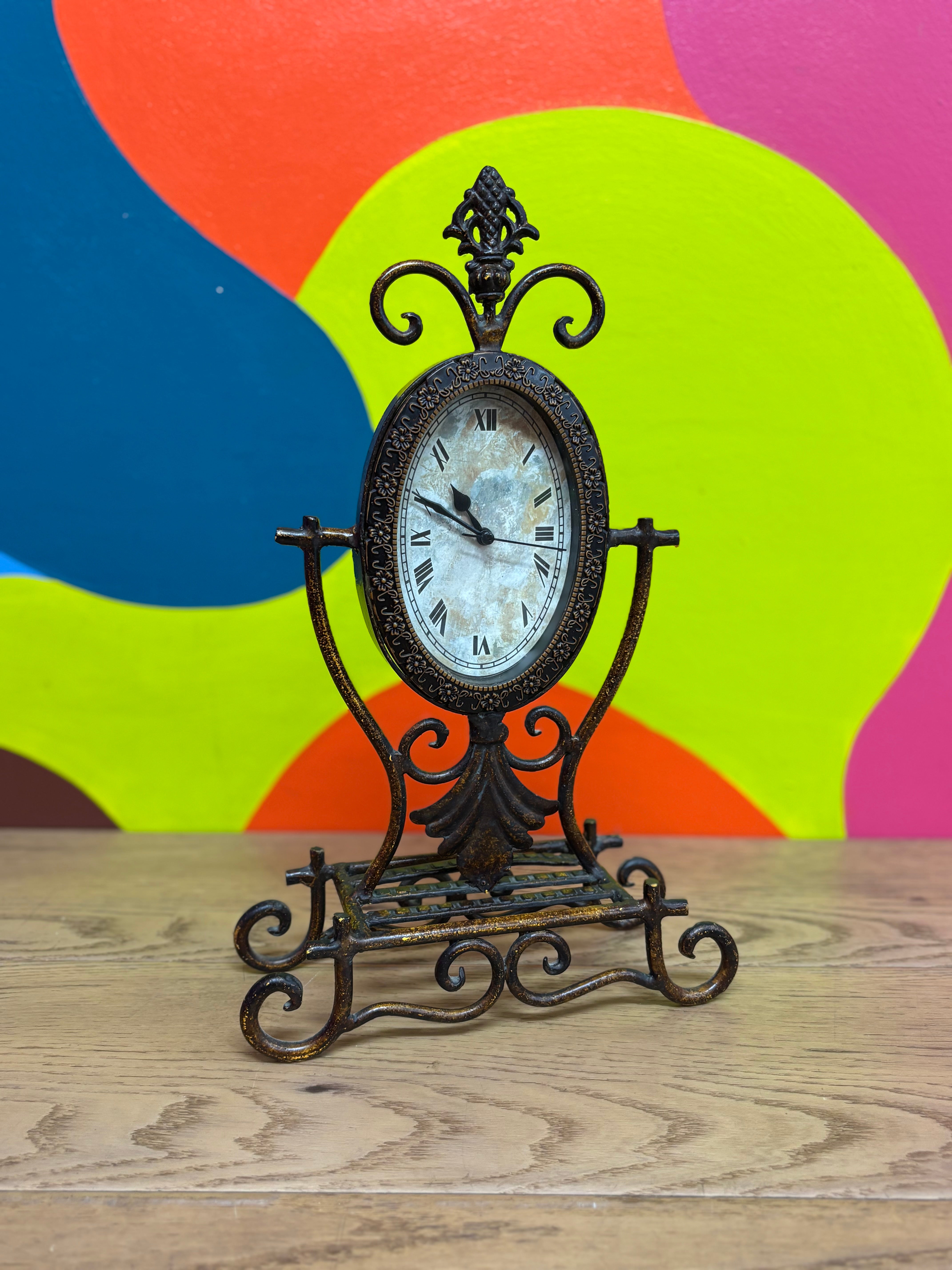 Iron Mantle Clock