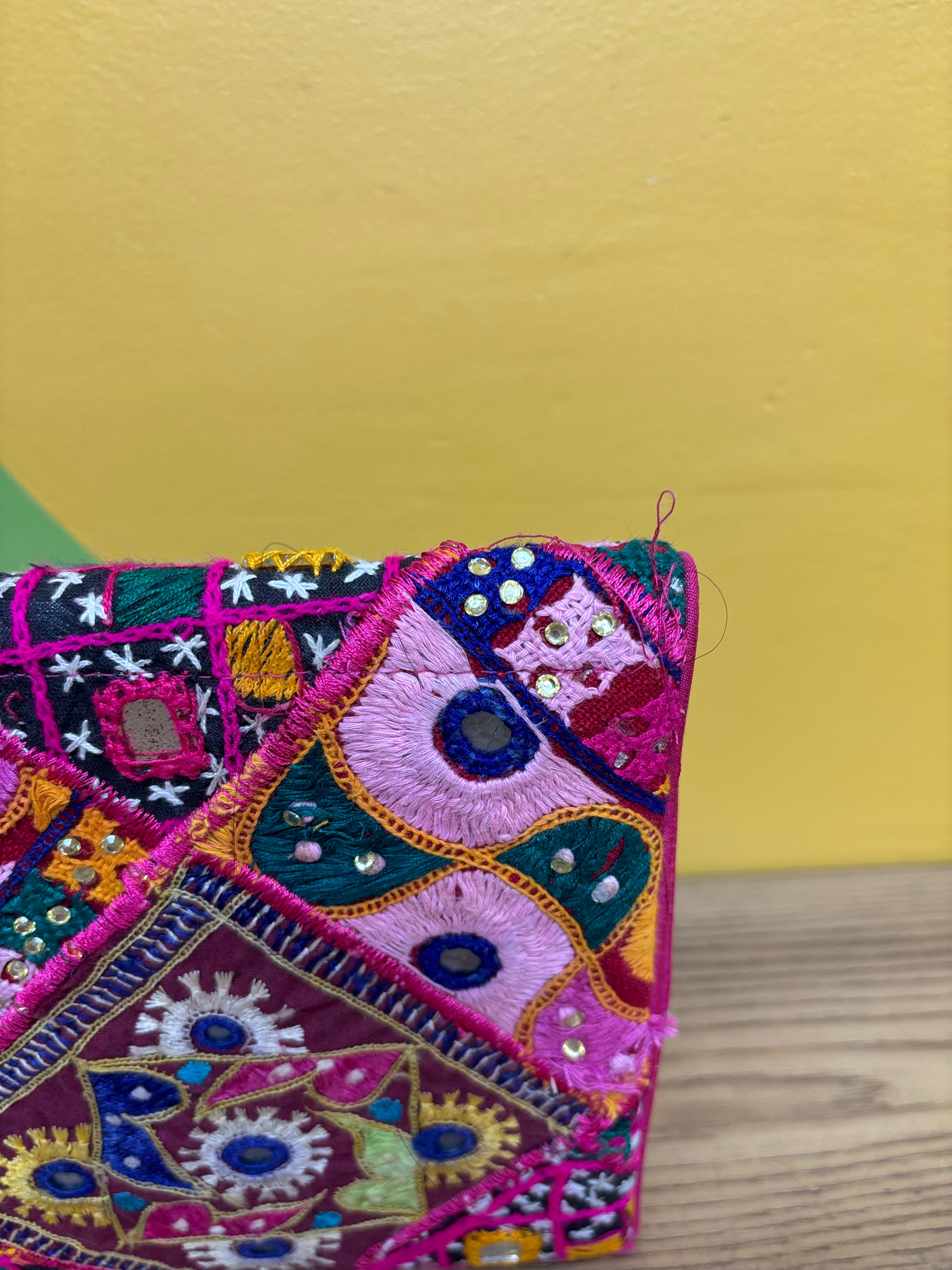 Embroidered Clutch