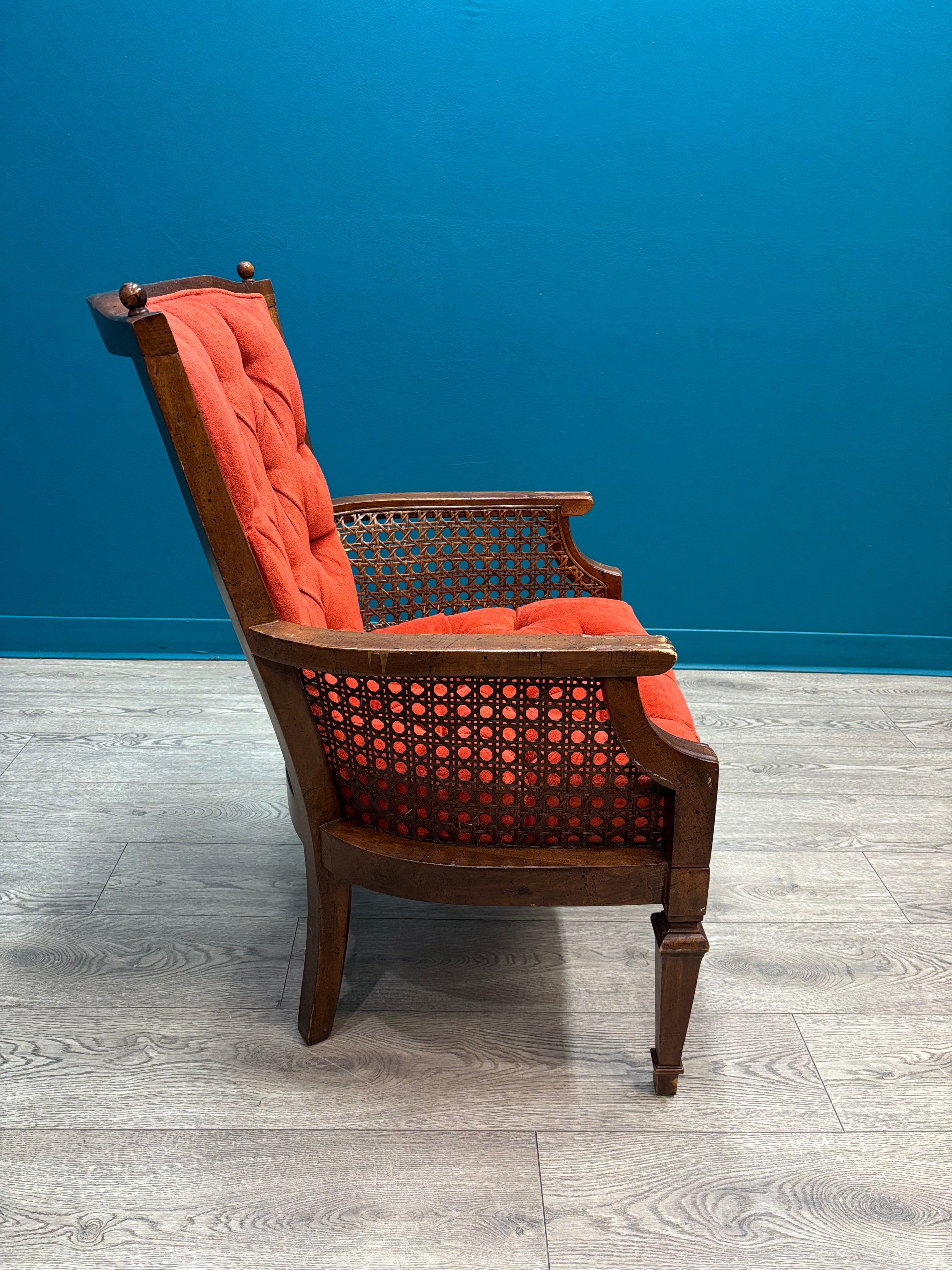 Red Tufted Armchair (4 available)