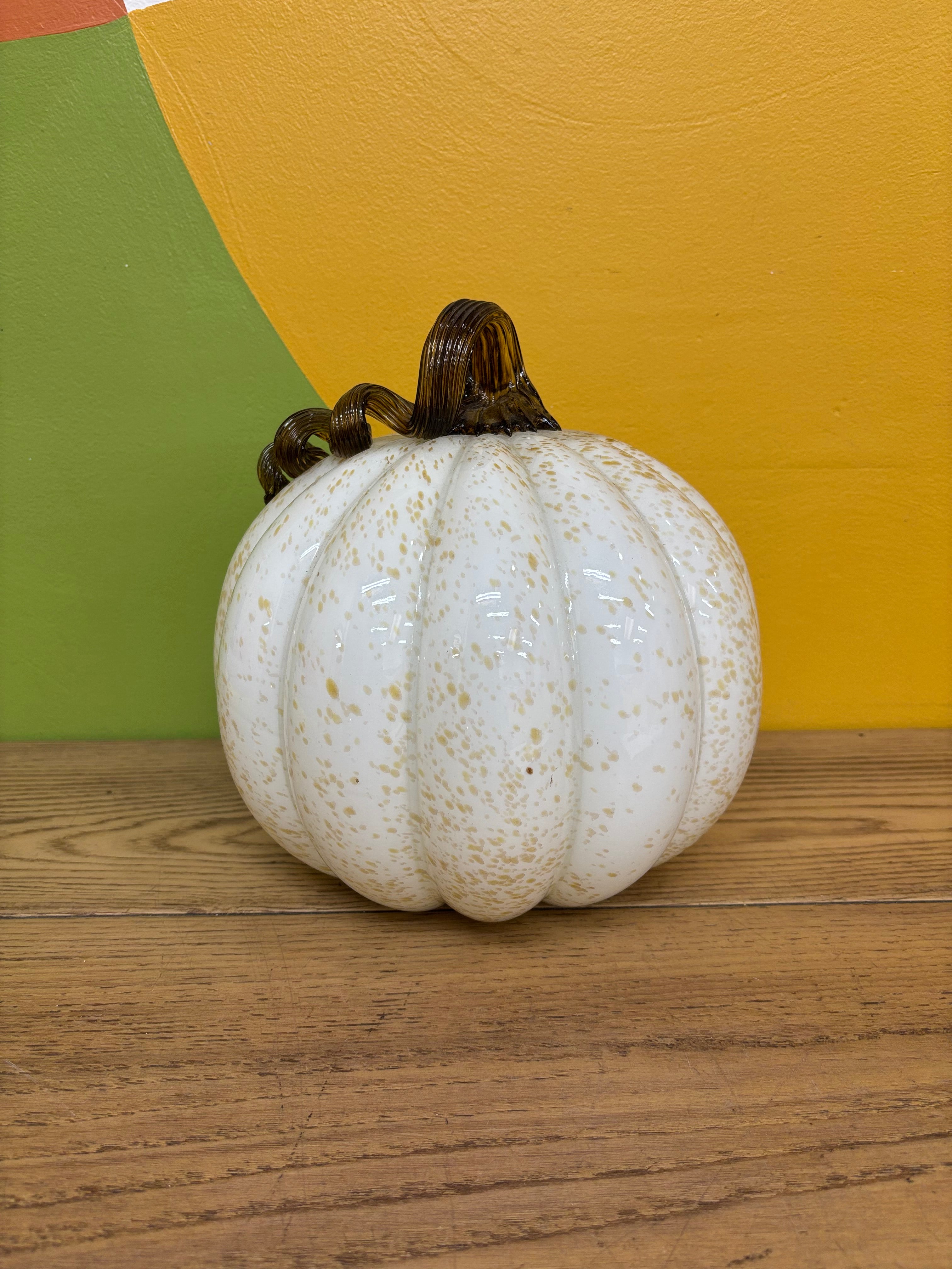 White Glass Pumpkin