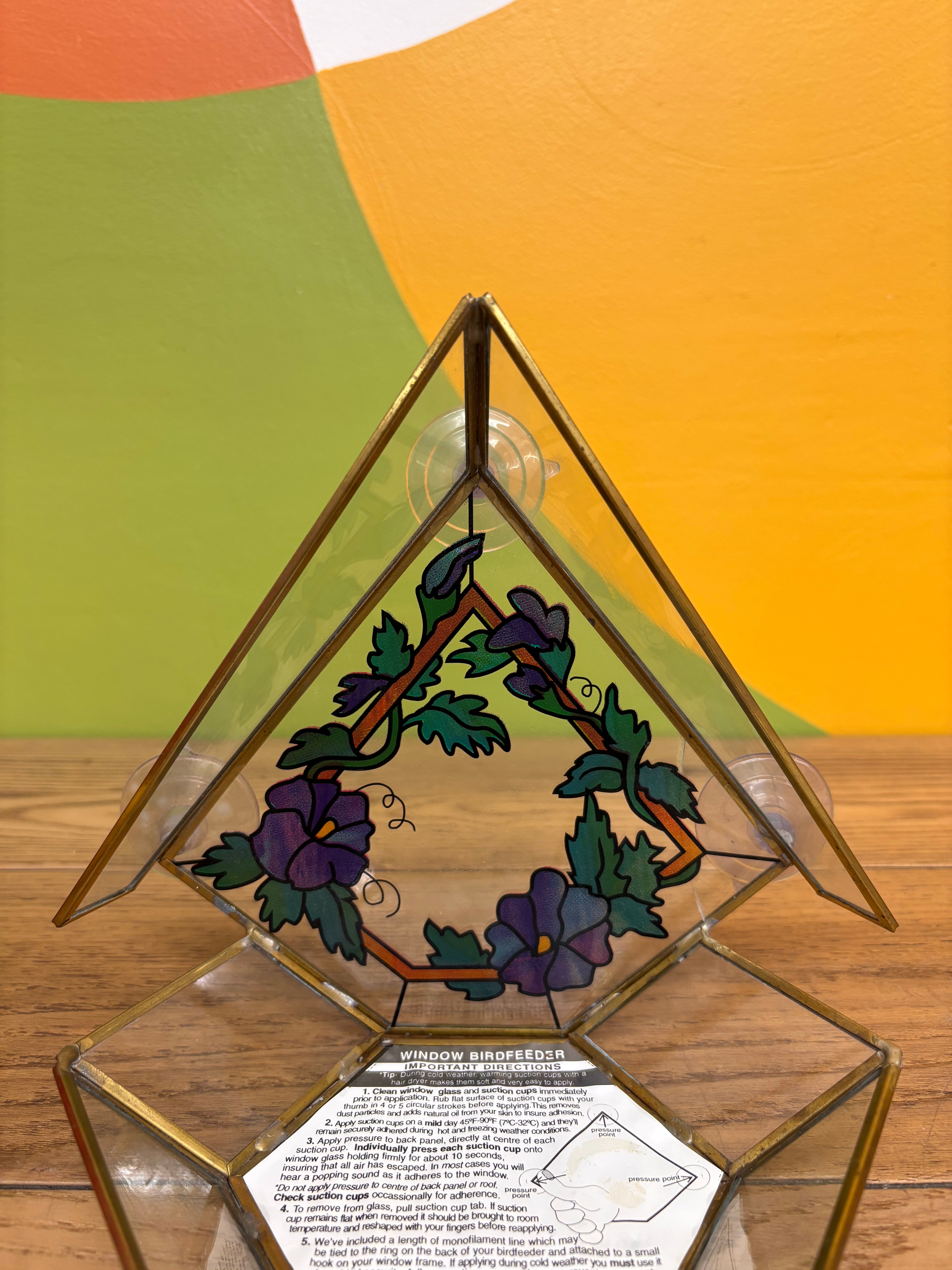 Glass Bird Feeder