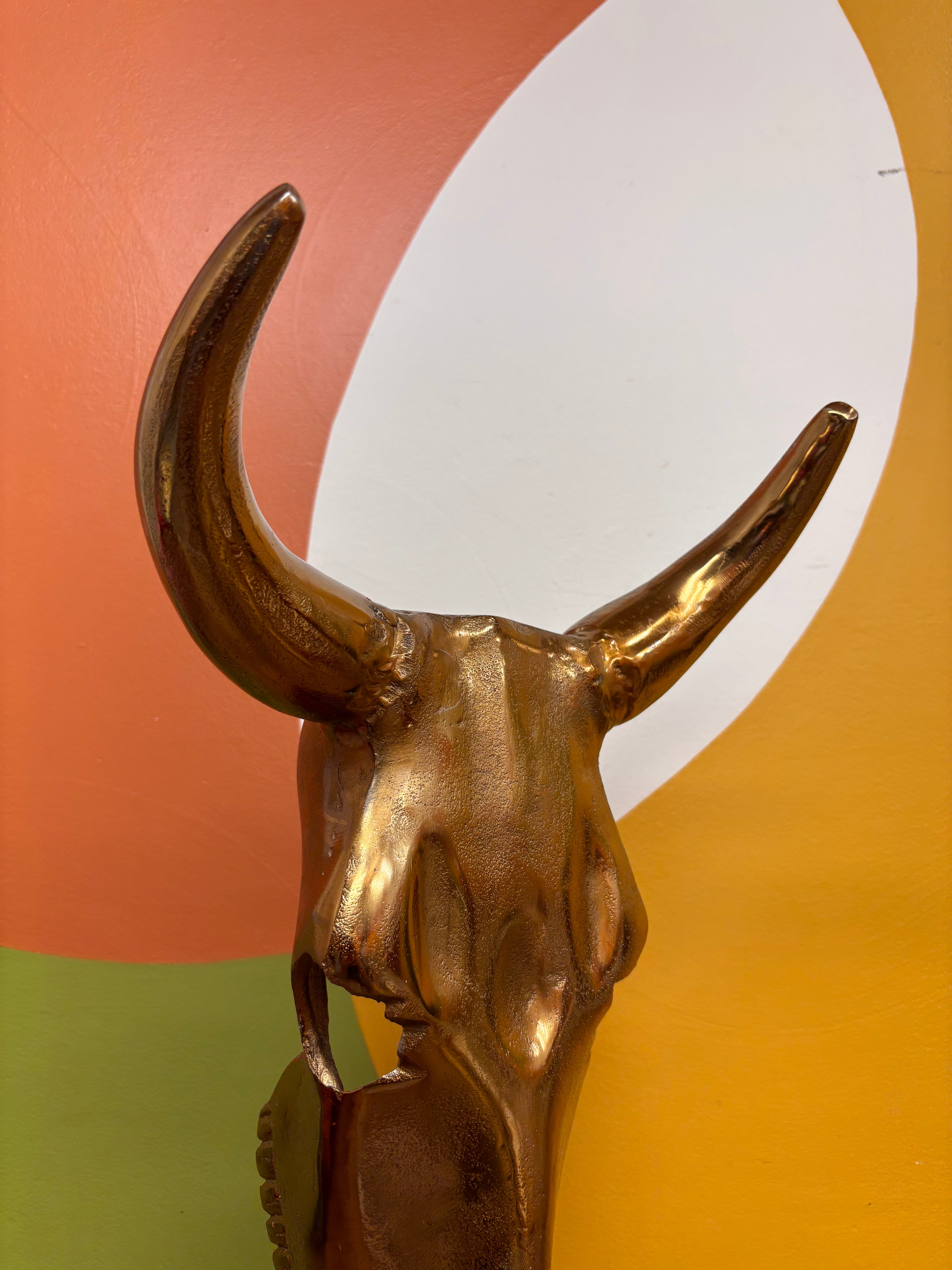 Gold Cow Sculpture