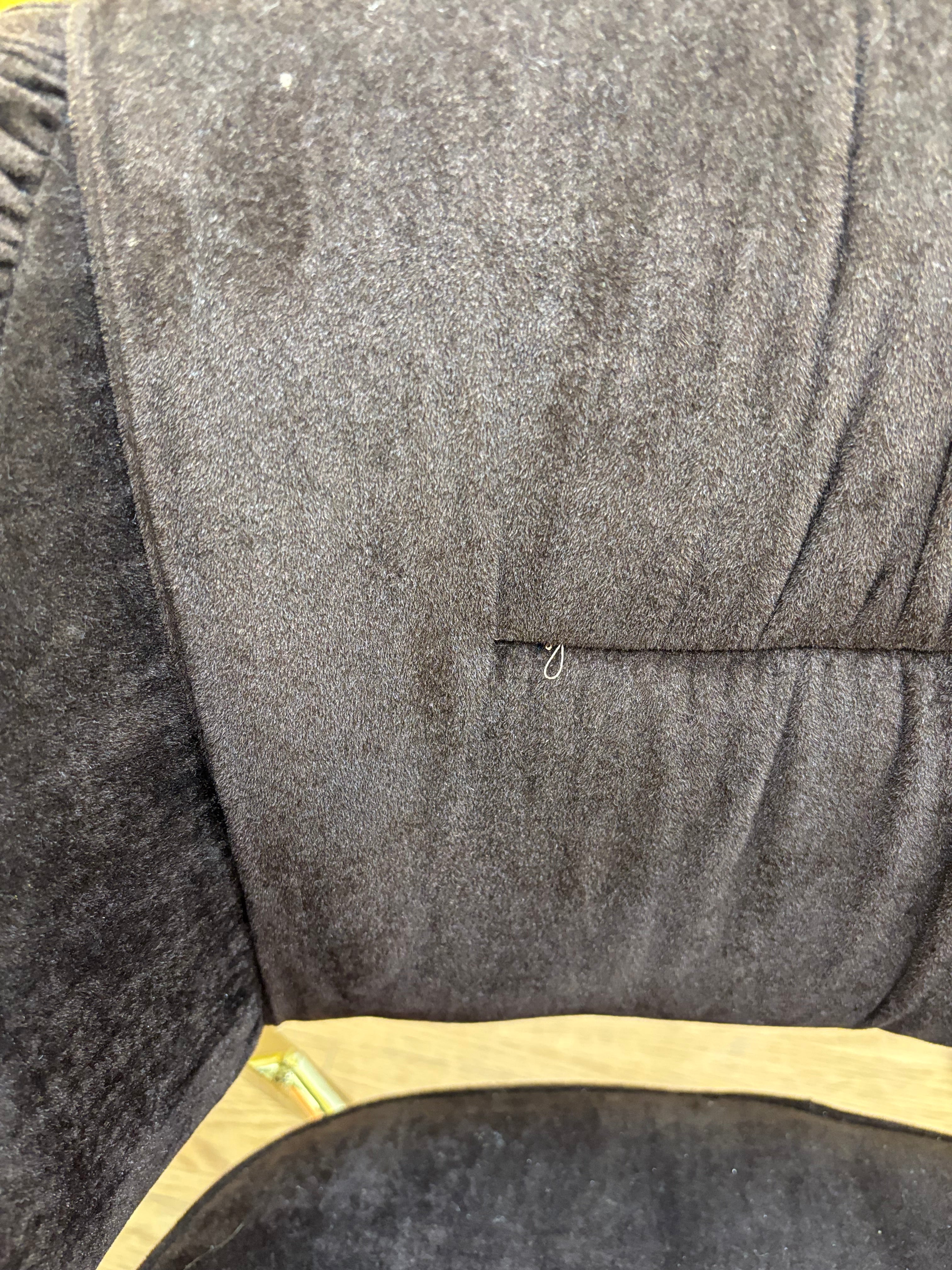 Brown Velvet Chair