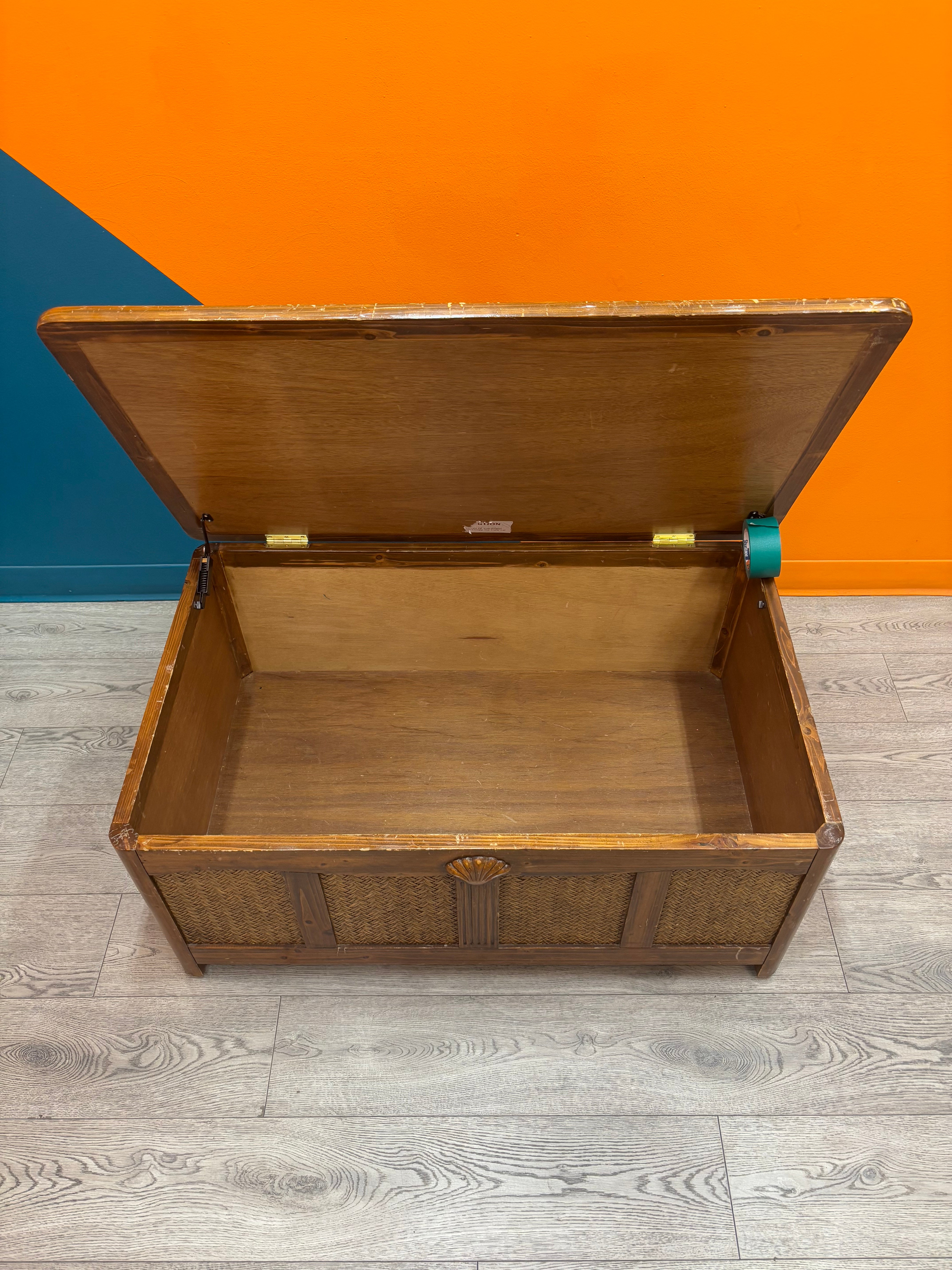 Large Rattan Chest