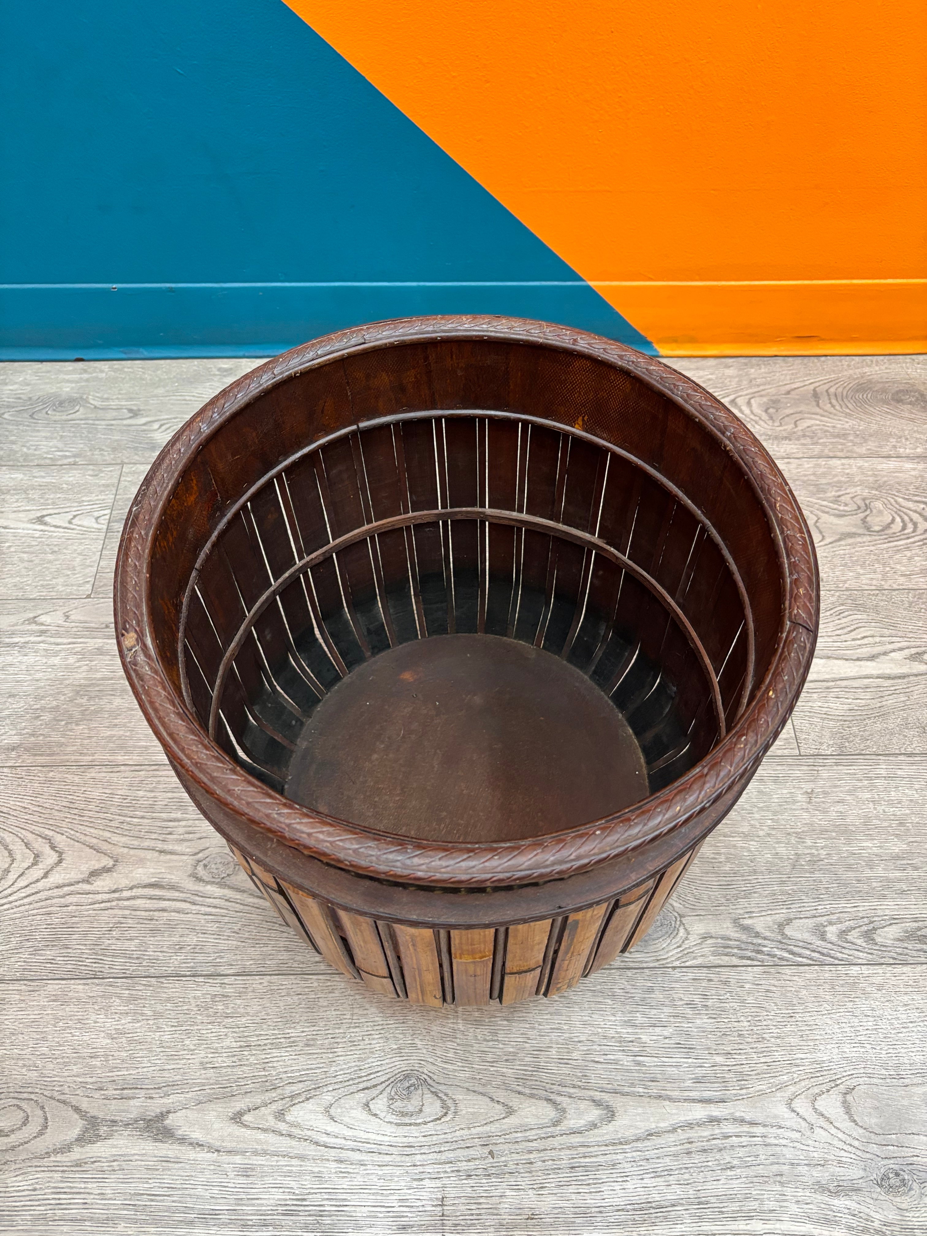Bamboo Plant Pot - Round