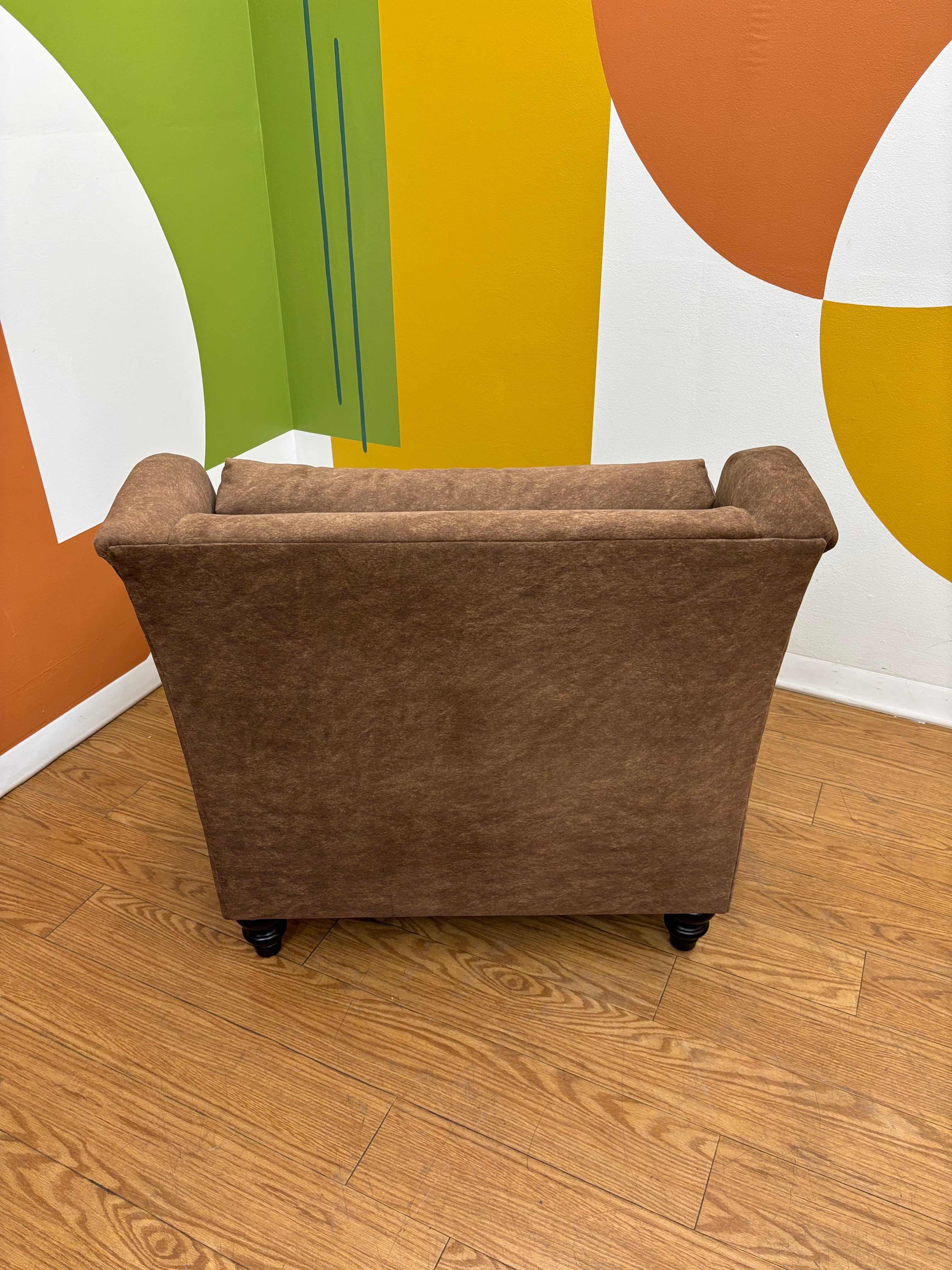 Brown Oversized Armchair